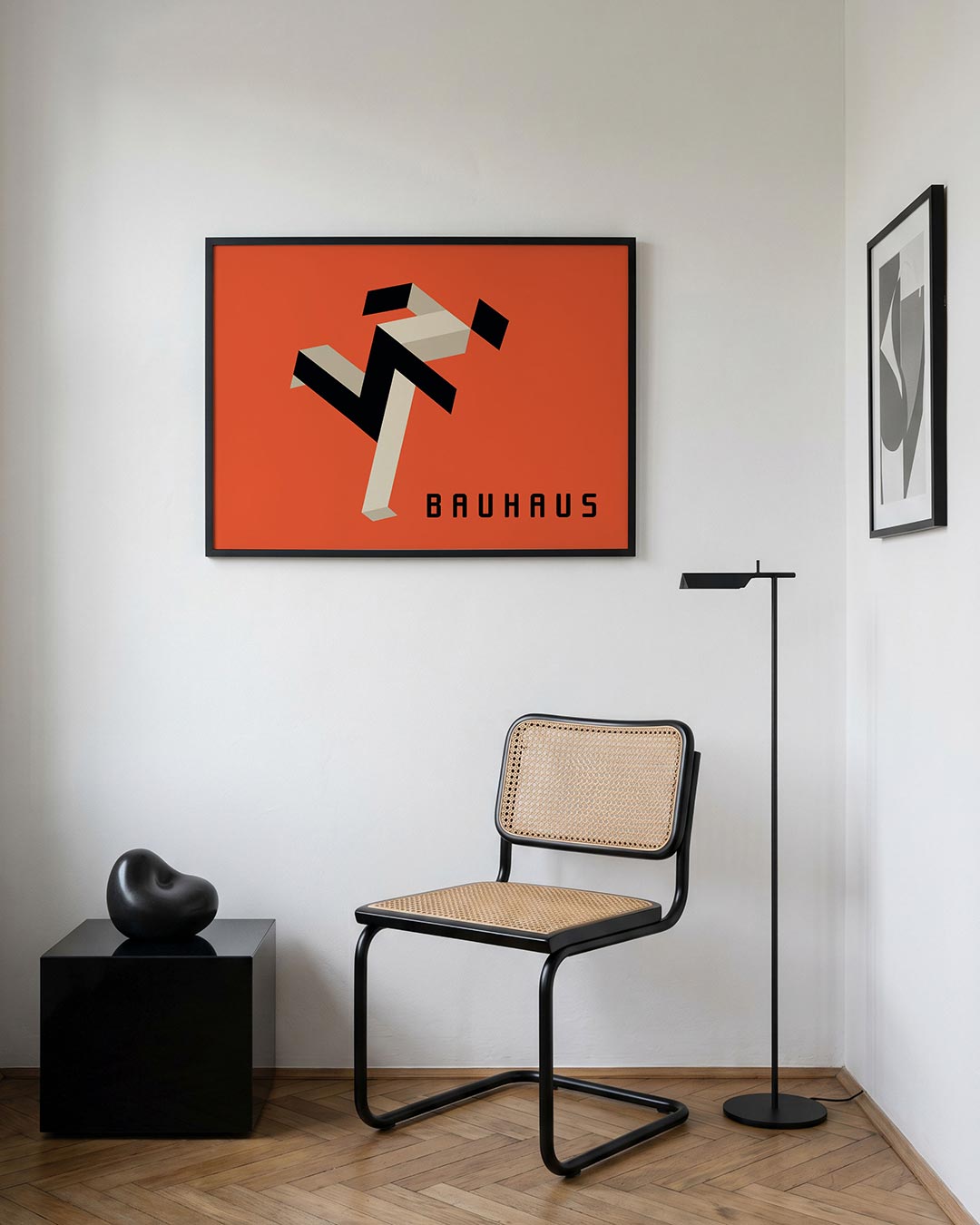 Vorm en beweging – geometrische Bauhaus poster in liggend formaat