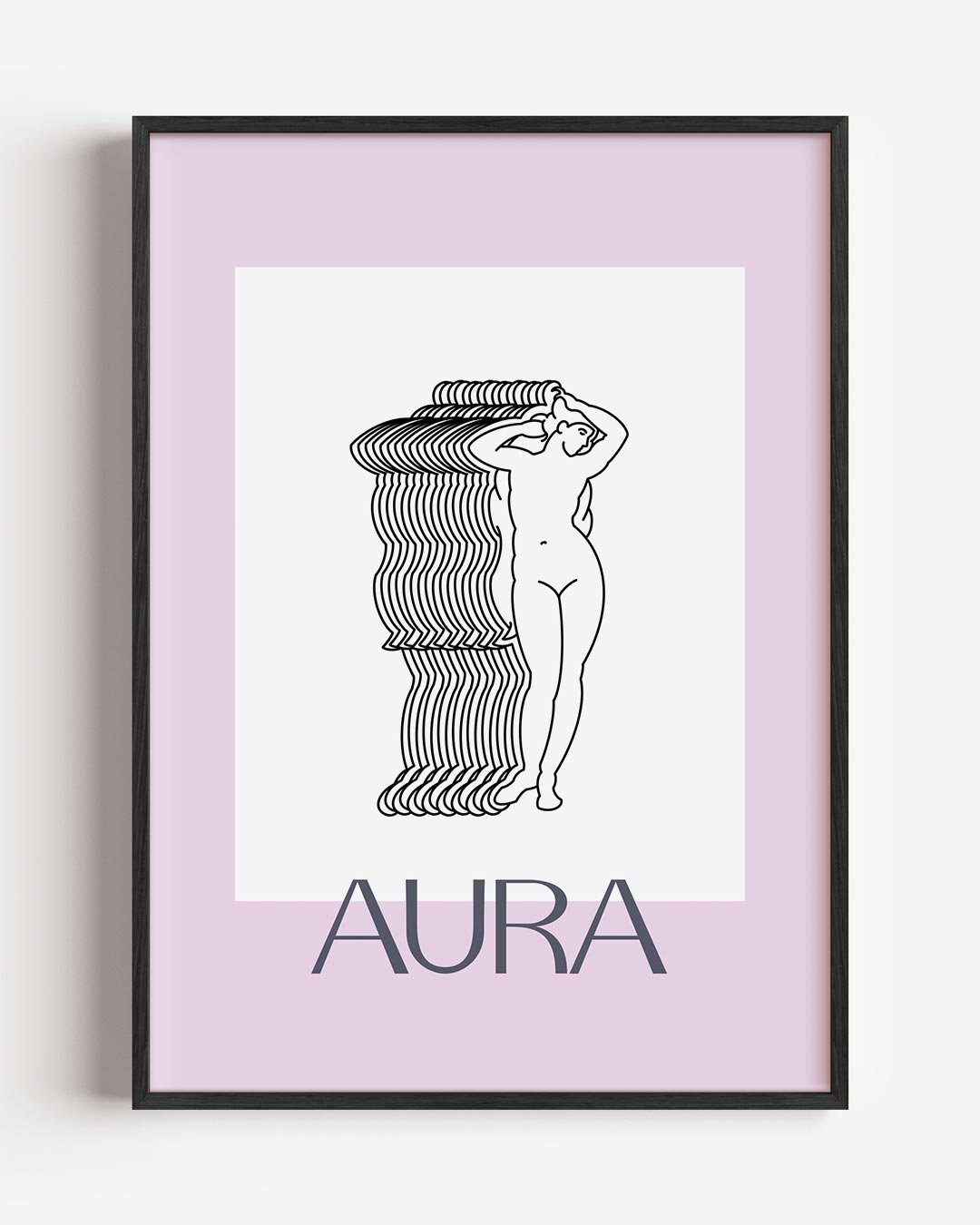 Aura Kunstposter – mindfulness portret poster als wanddecoratie