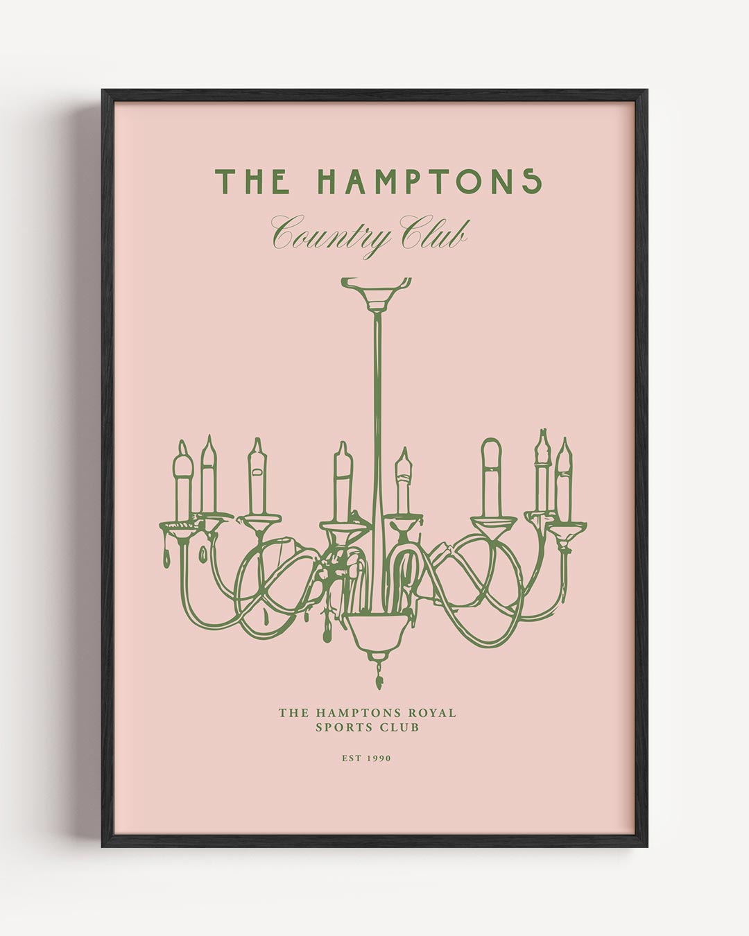 Elegante Kroonluchter Club – College Club portret poster als wanddecoratie