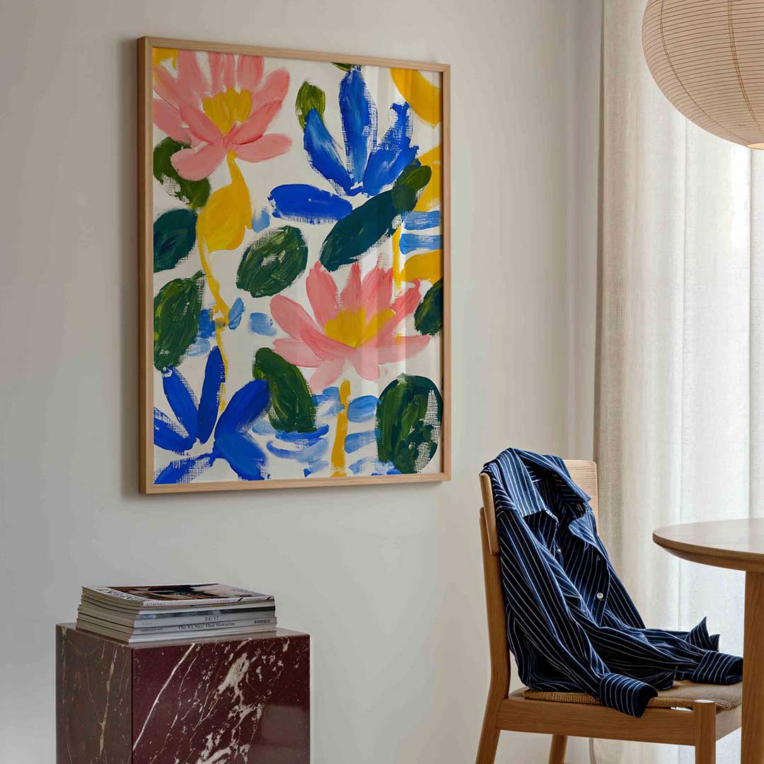 Bloemen en bladeren – bloemen poster in staand formaat