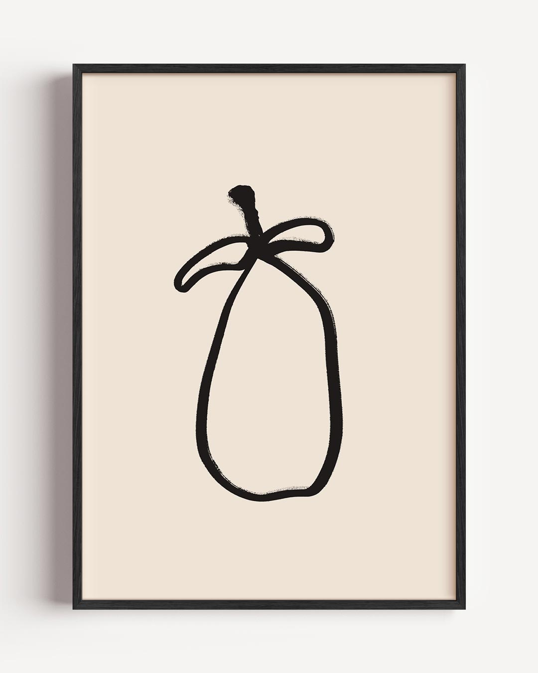 Simpele Fruitlijn Illustratie – botanische portret poster als wanddecoratie