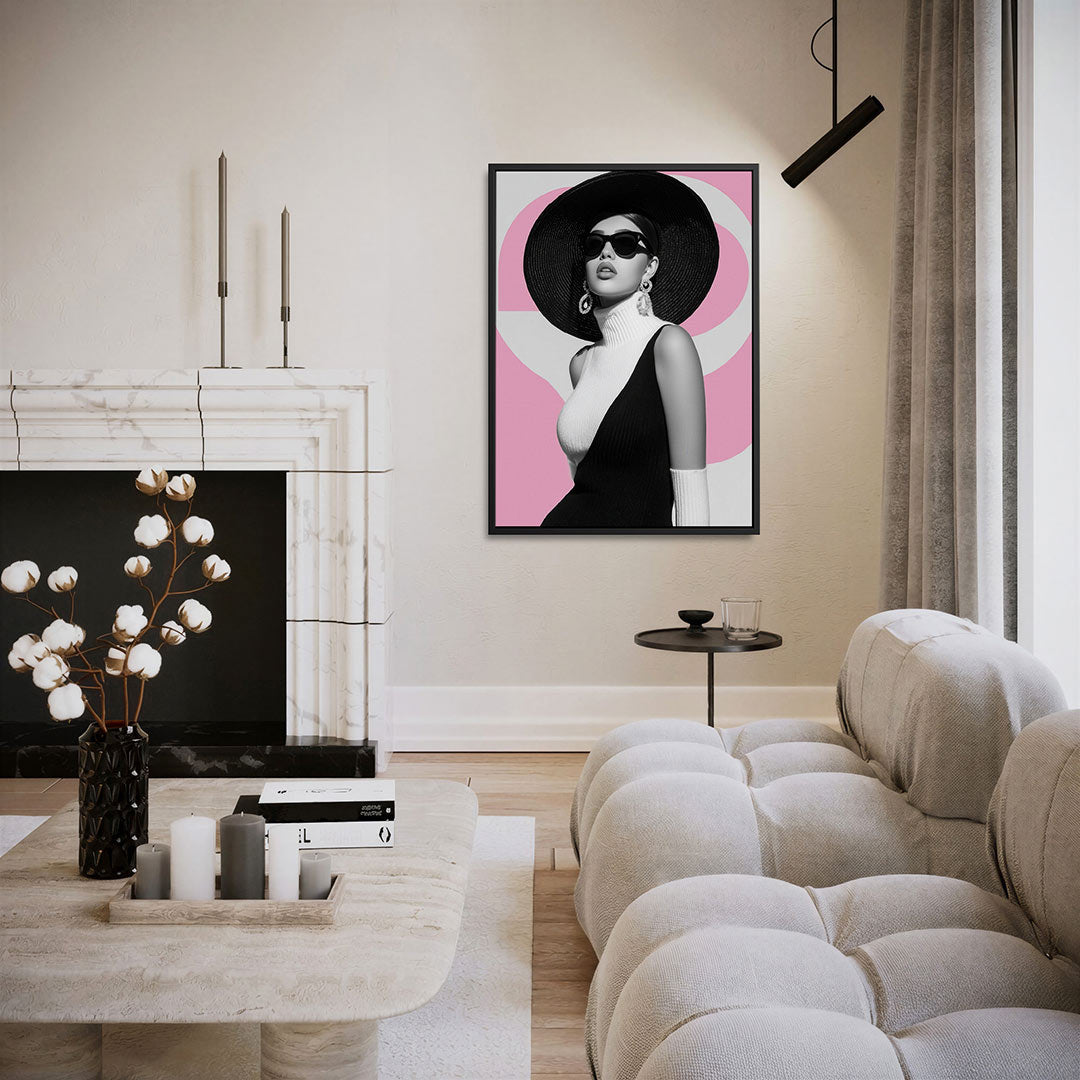Stijlvolle elegantie – staand wanddecoratie kunstwerk