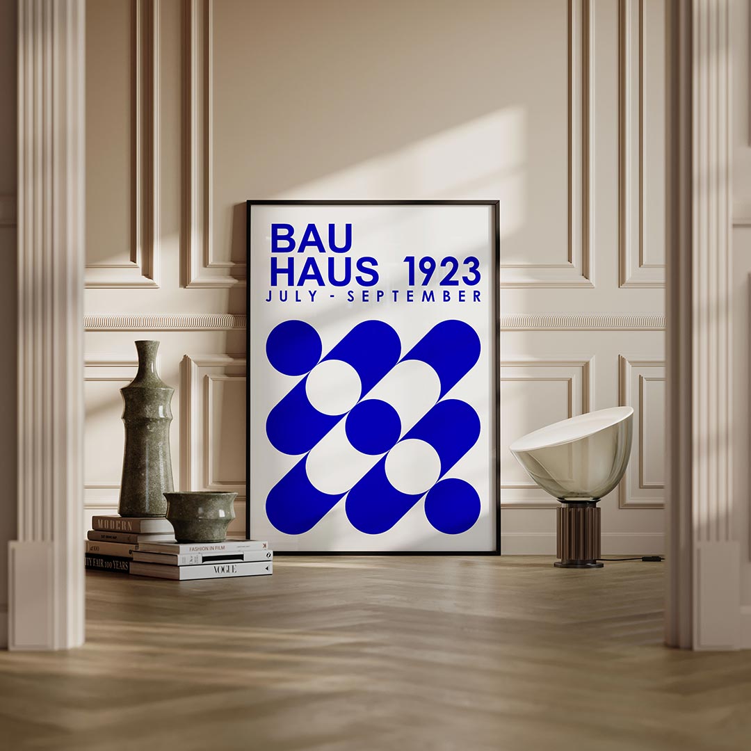 Vormen en vlakken – moderne Bauhaus wandkunst als poster