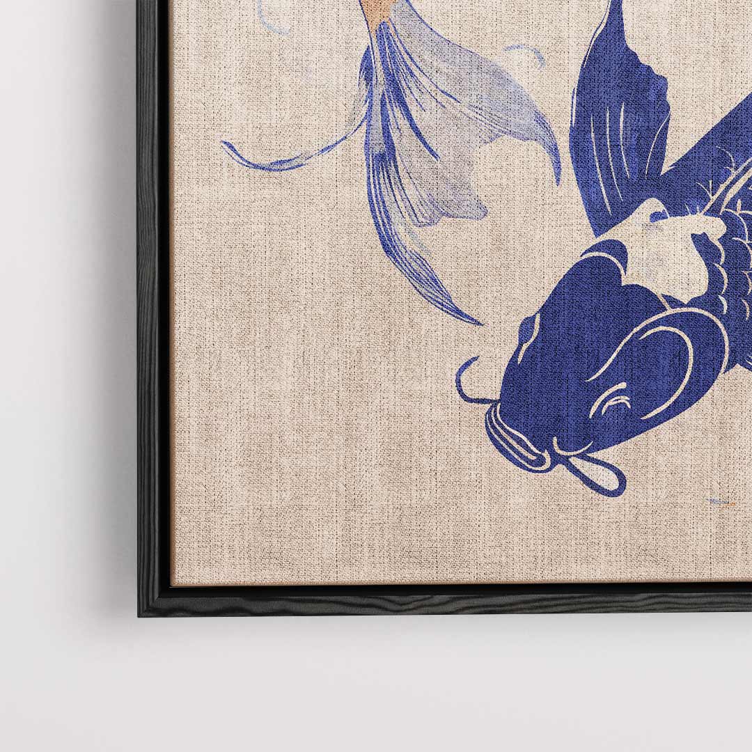 Koi Vissen Dans – plexiglas wanddecoratie in portret formaat