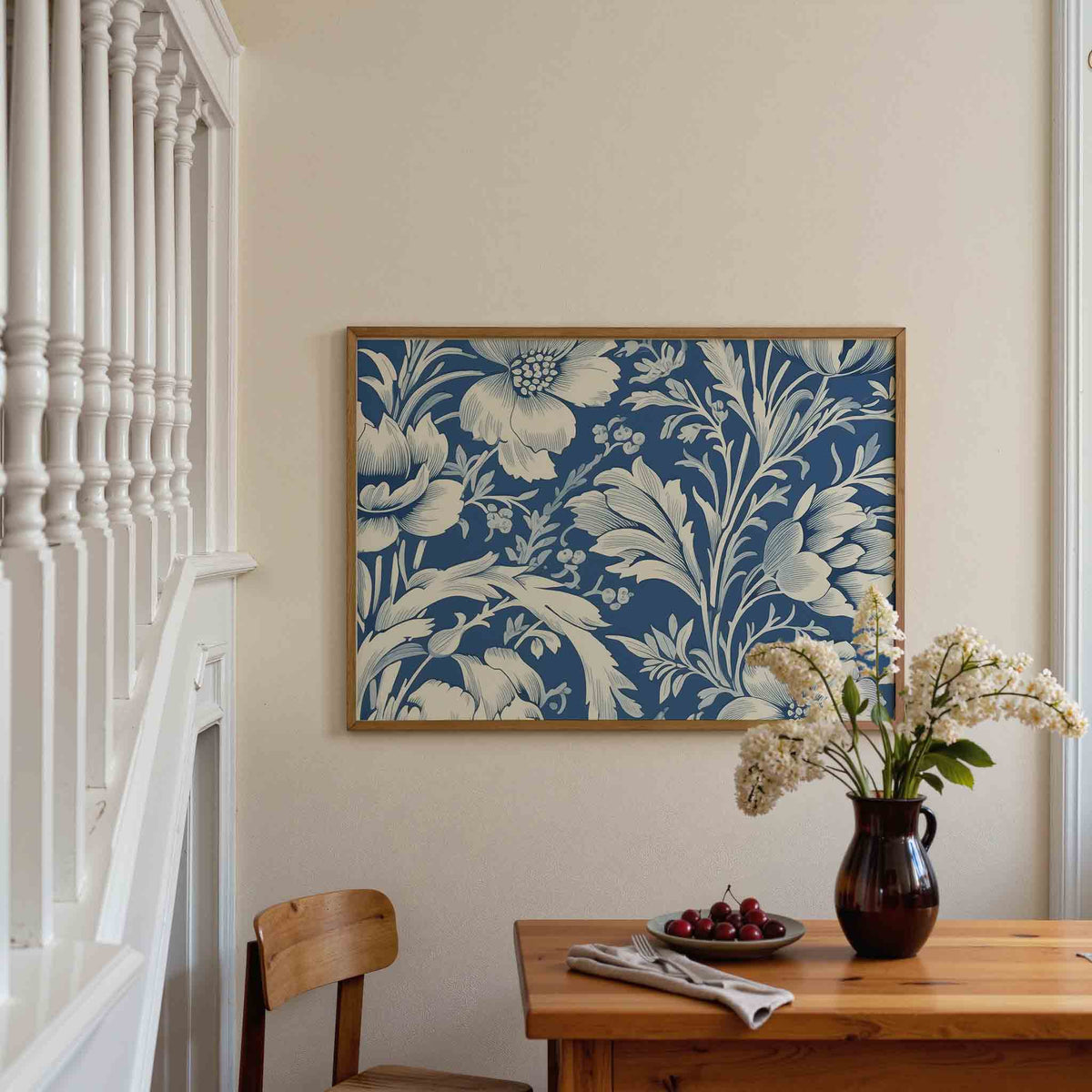 Bloemen en bladeren – botanische poster in liggend formaat