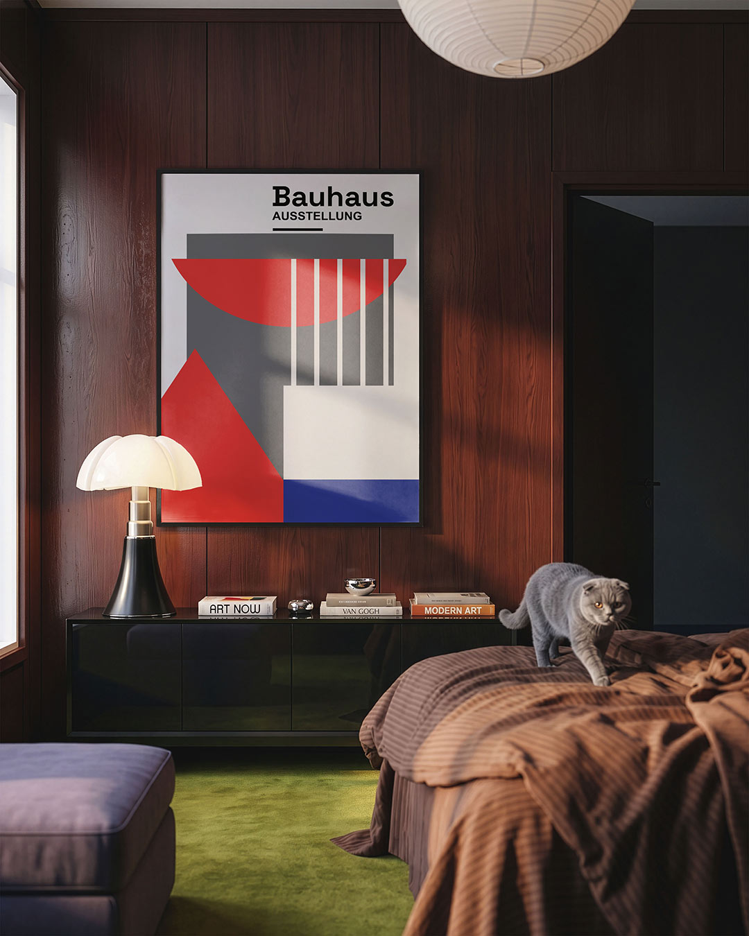 Vorm en kleur – geometrische Bauhaus poster in staand formaat