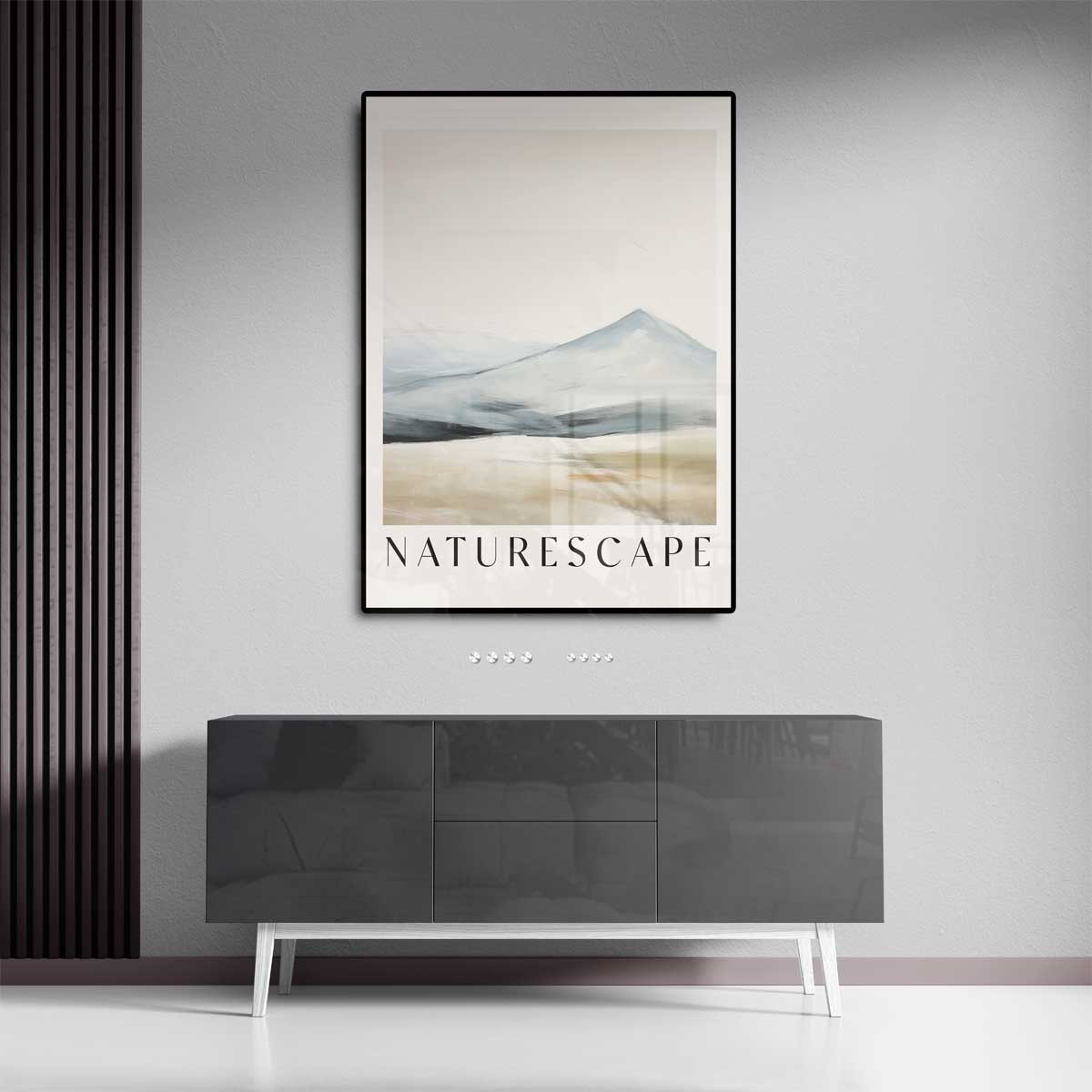Rustgevende Landelijke Horizon – staand kunstwerk voor modern interieur