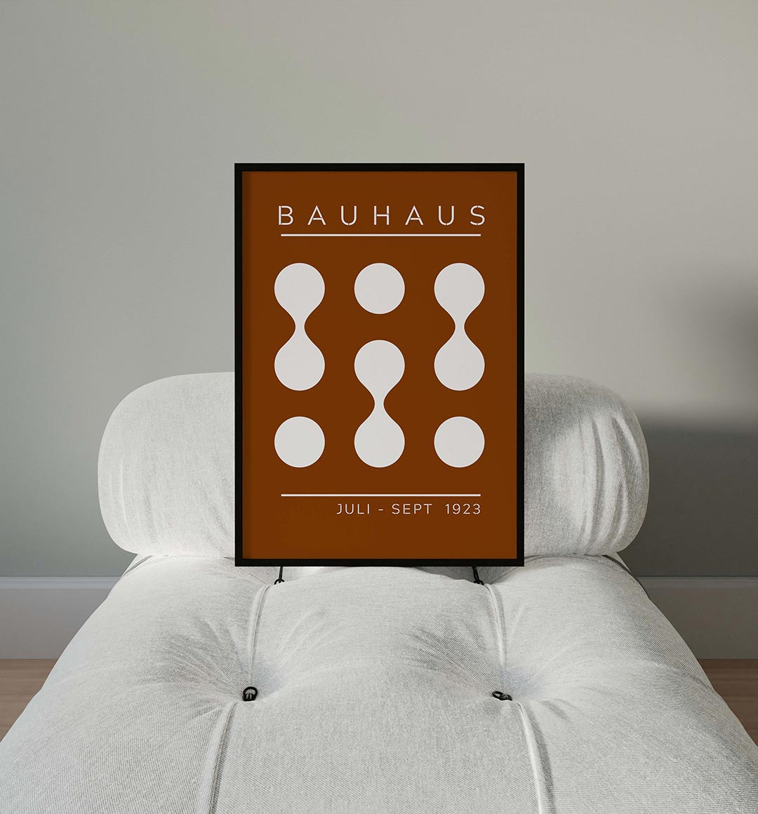 Vorm en balans – moderne Bauhaus wandkunst als poster