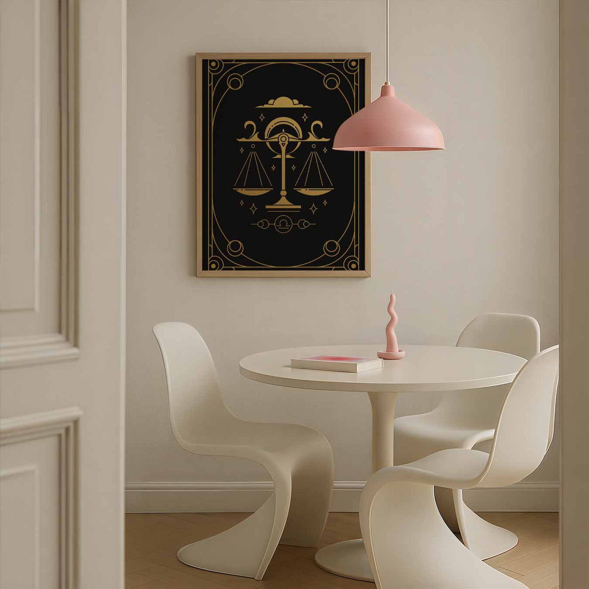 Stijlvolle Weegschaal – staande mindful wanddecoratie van WallArtistic