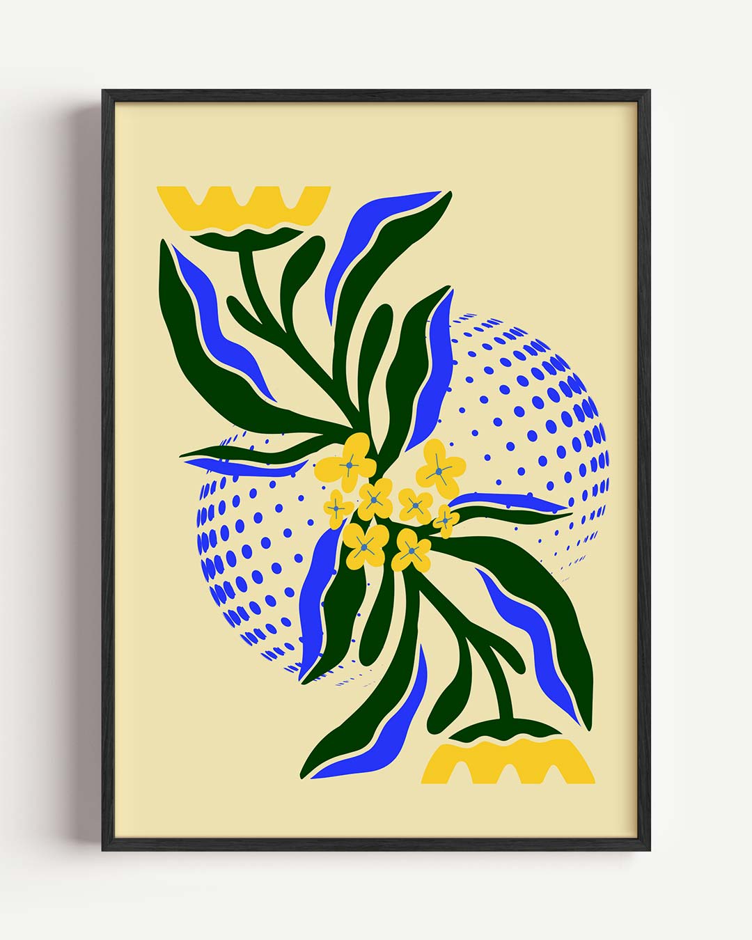 Bloemenpracht Illustratie – bloemen portret poster als wanddecoratie