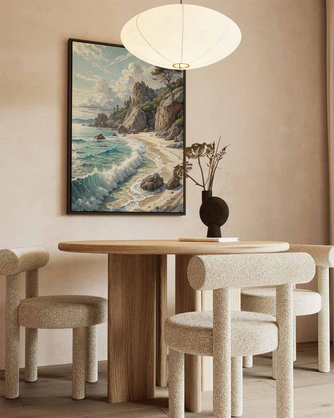 Mystieke Kustlijn – staand kunstwerk voor modern interieur