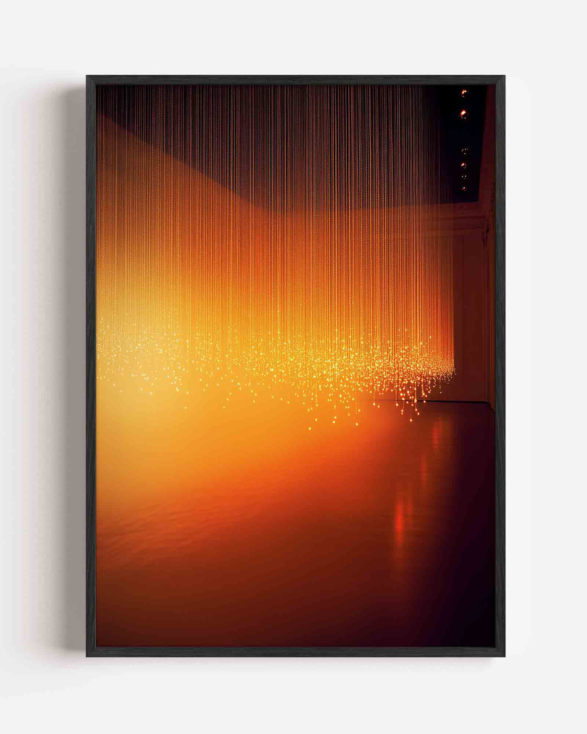 Lichtstralen en gloed – Kleur & Vormen portret poster als wanddecoratie