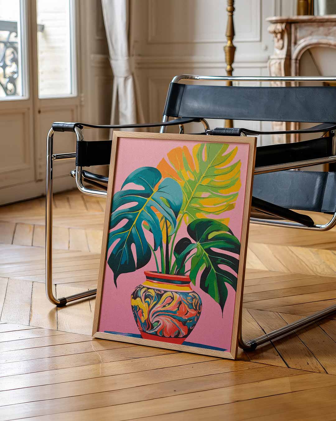 Stijlvolle Tropische Kunstposter – zomerse wandkunst als portret poster