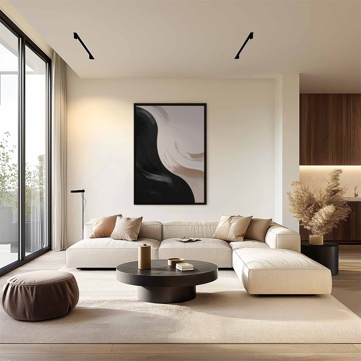 Abstracte Stroming – plexiglas wanddecoratie in portret formaat