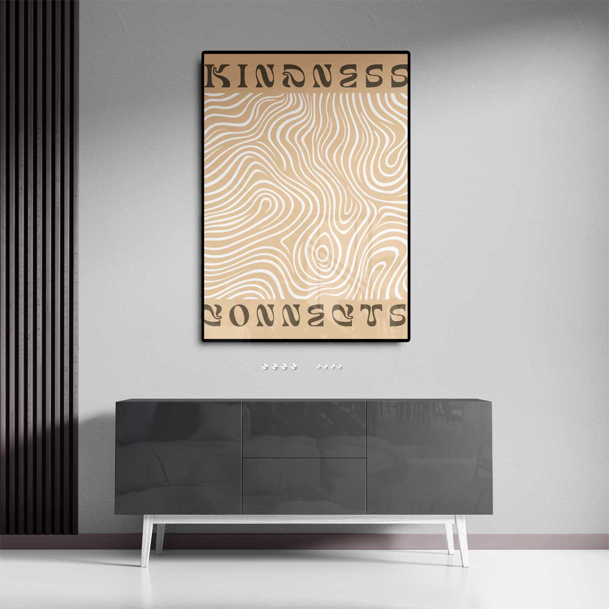 Verbindende Vriendelijkheid – staand kunstwerk voor modern interieur