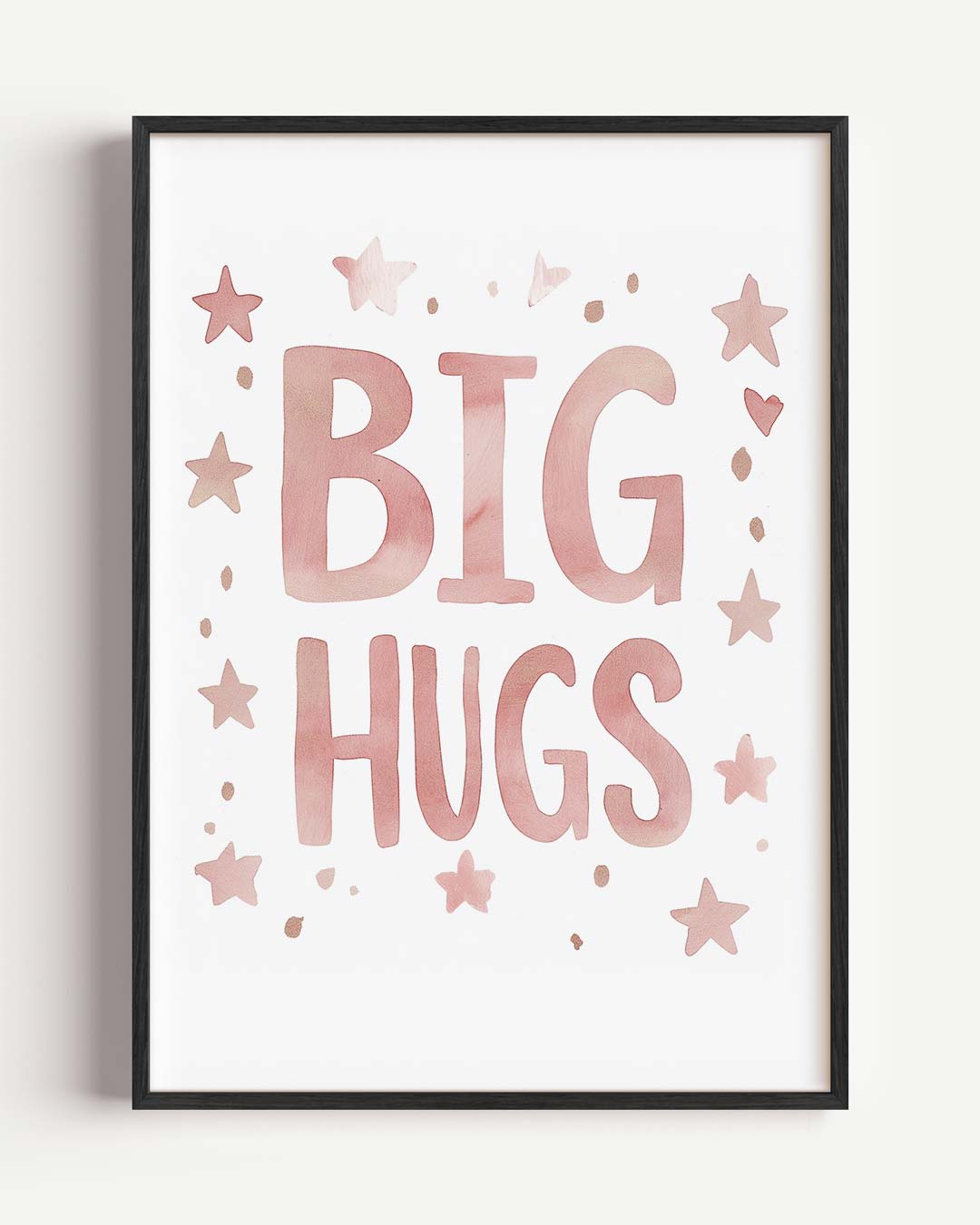 Big Hugs – kids portret poster als wanddecoratie