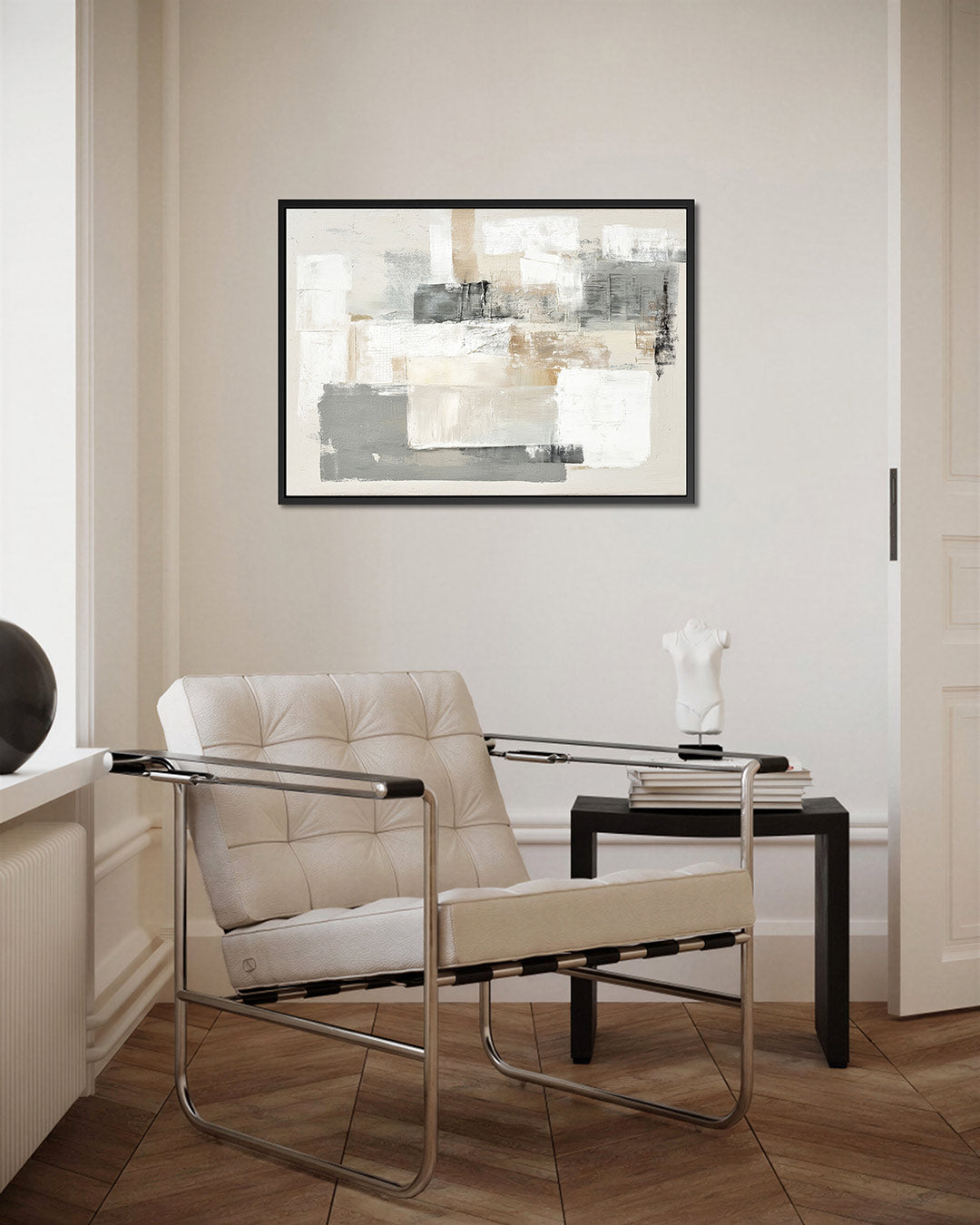 Gelaagde compositie – Wanddecoratie kunstwerk – kunstwerk op canvas, dibond of plexiglas