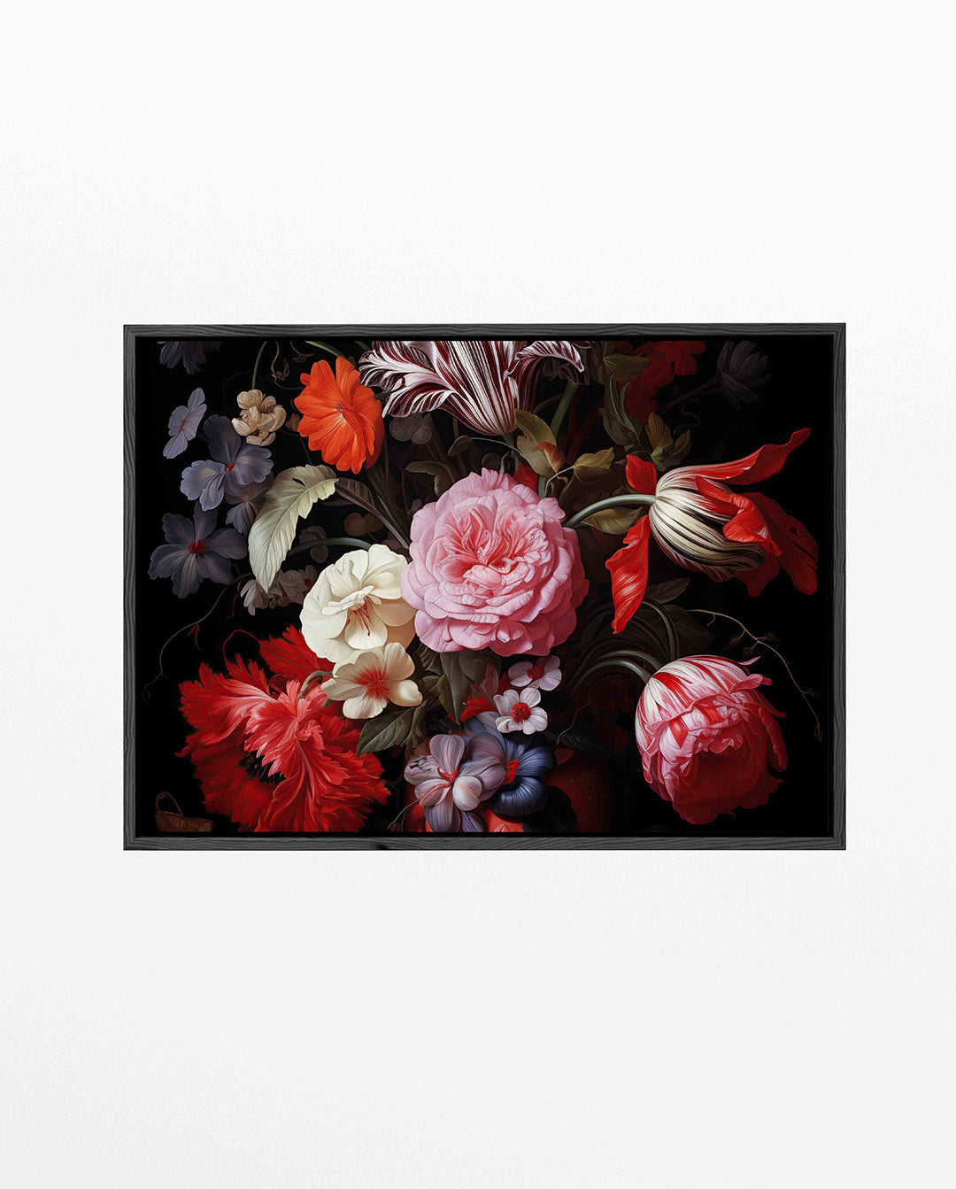 Bloemrijke compositie – liggend bloemen kunstwerk