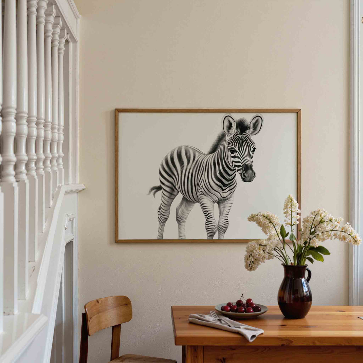 Zebra – dieren poster in liggend formaat