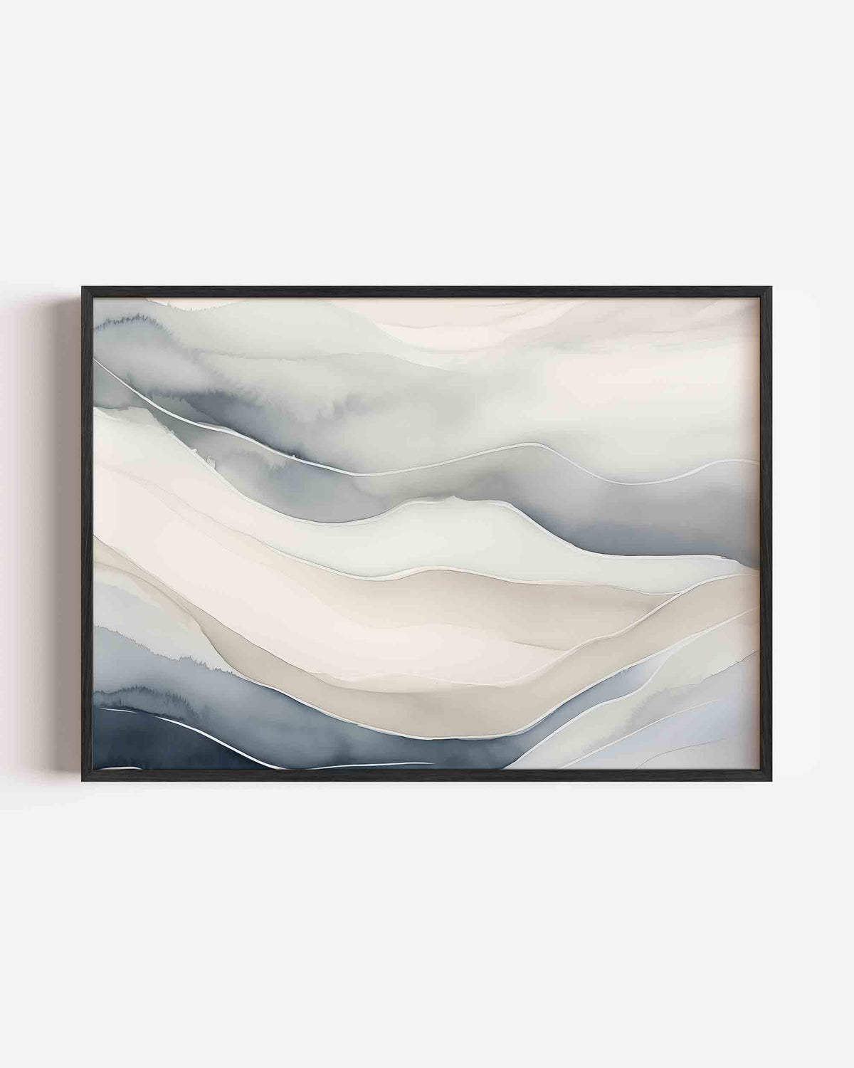 Golvende lijnen – abstracte landscape poster als wanddecoratie