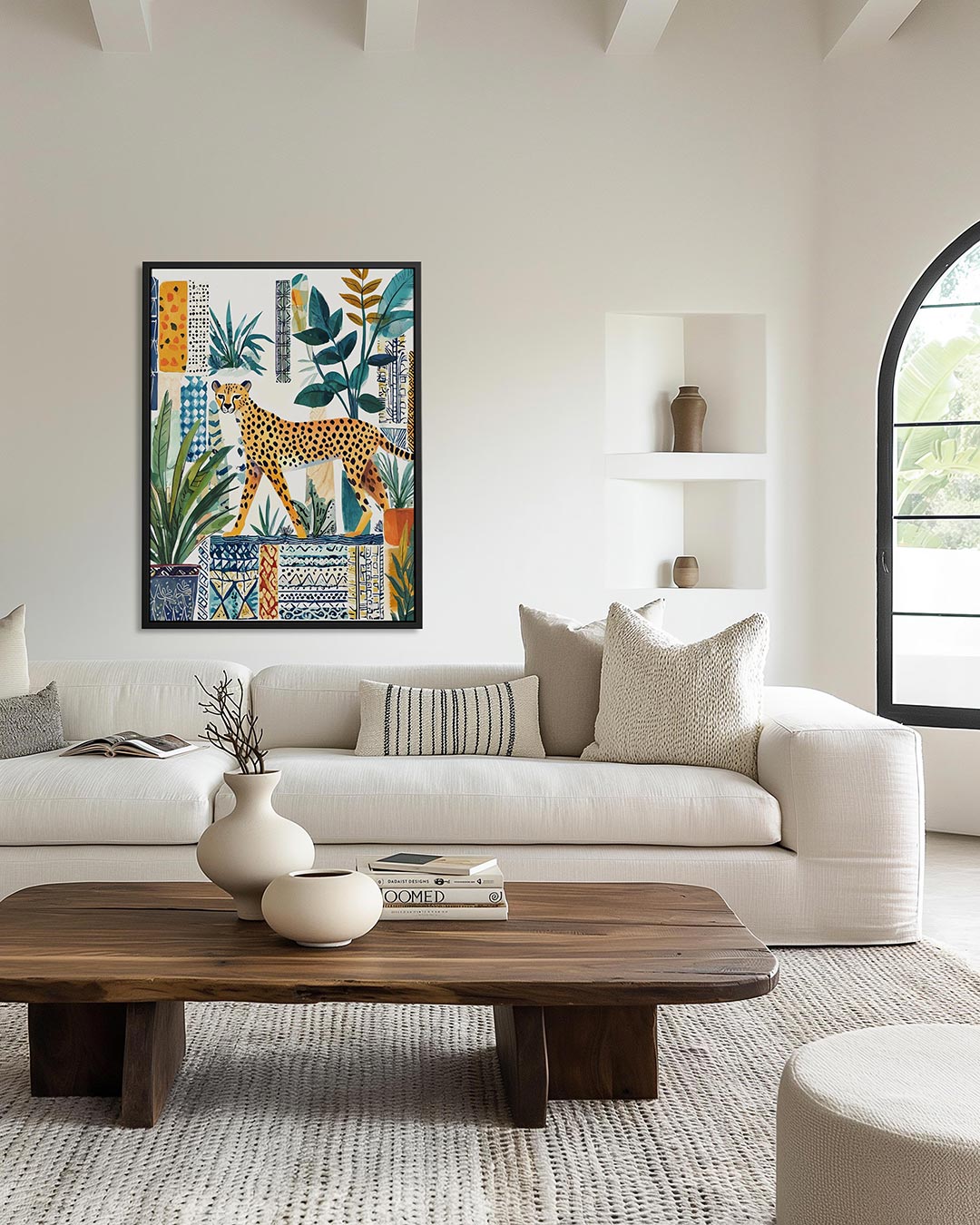 Dieren en patronen – staand wanddecoratie kunstwerk