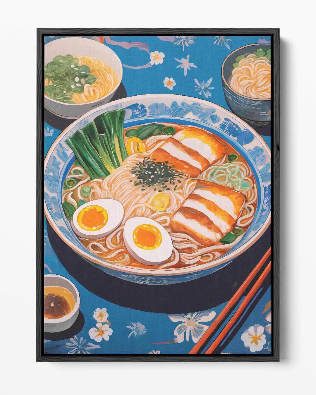 Kleurrijke Ramen Illusie – portret kunstwerk als wanddecoratie