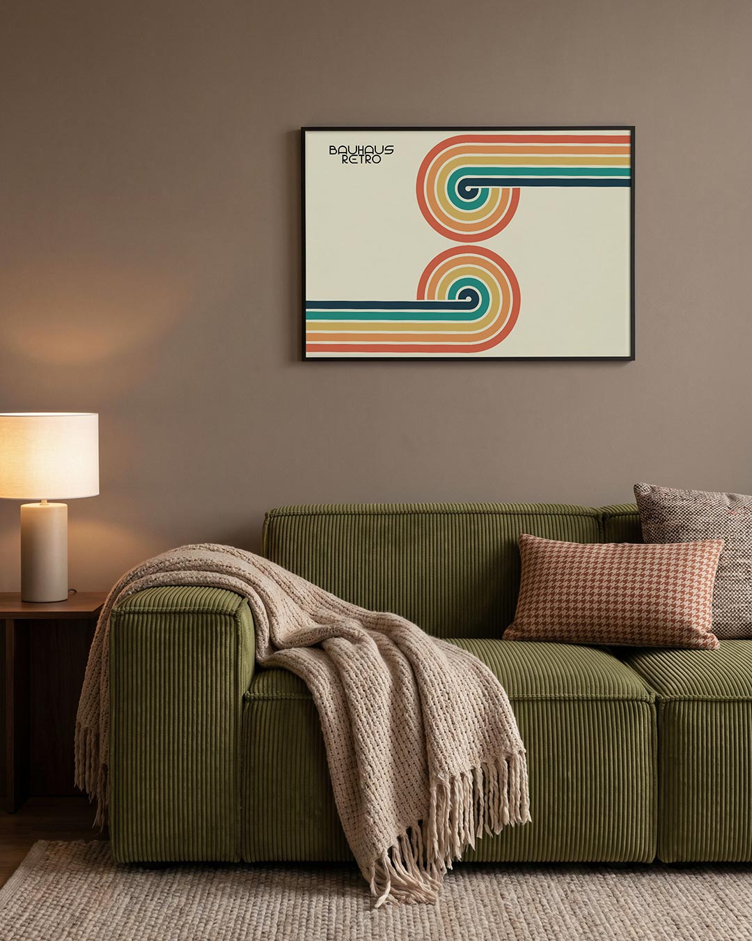 Abstracte – geometrische Bauhaus poster in liggend formaat