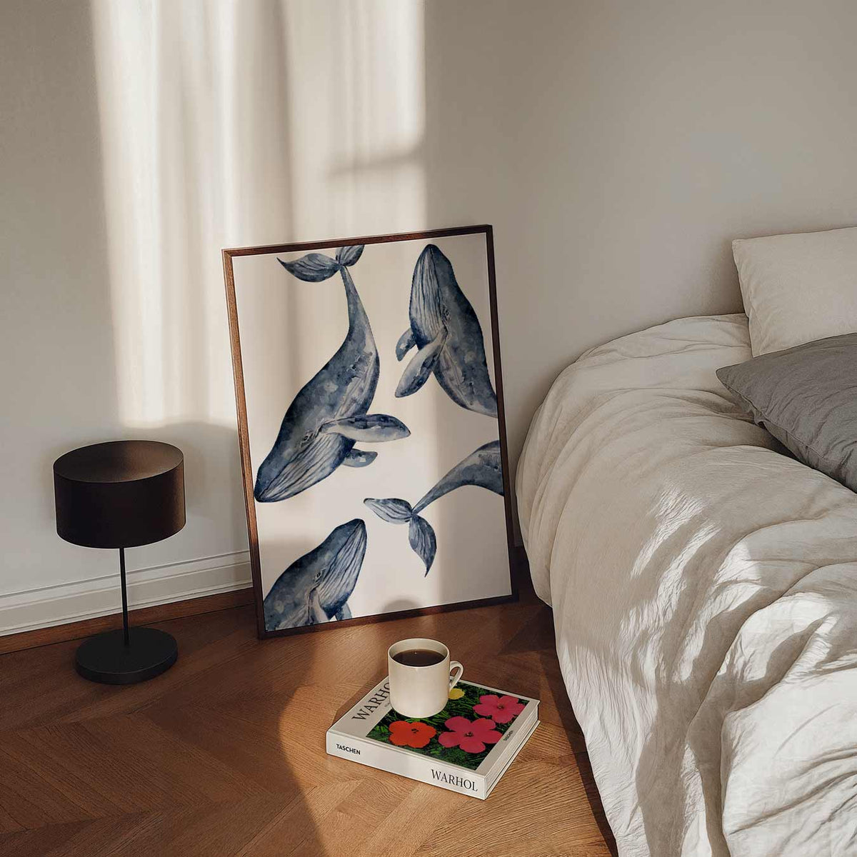 Walvissen – staande dieren wanddecoratie van WallArtistic