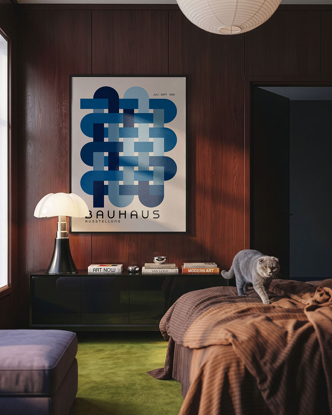 Vorm en kleur – geometrische Bauhaus poster in staand formaat