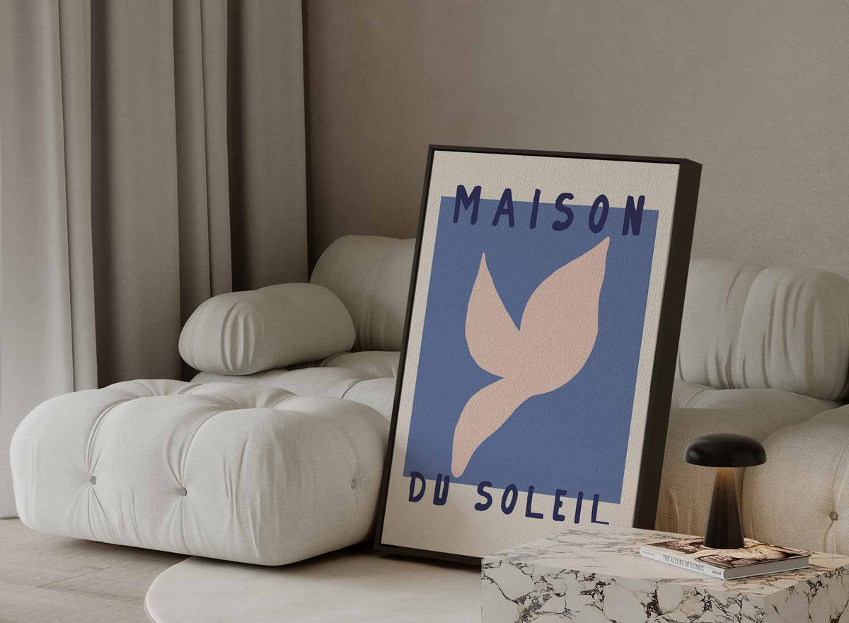 Maison Du Soleil Kunstposter – canvas kunstwerk als wanddecoratie