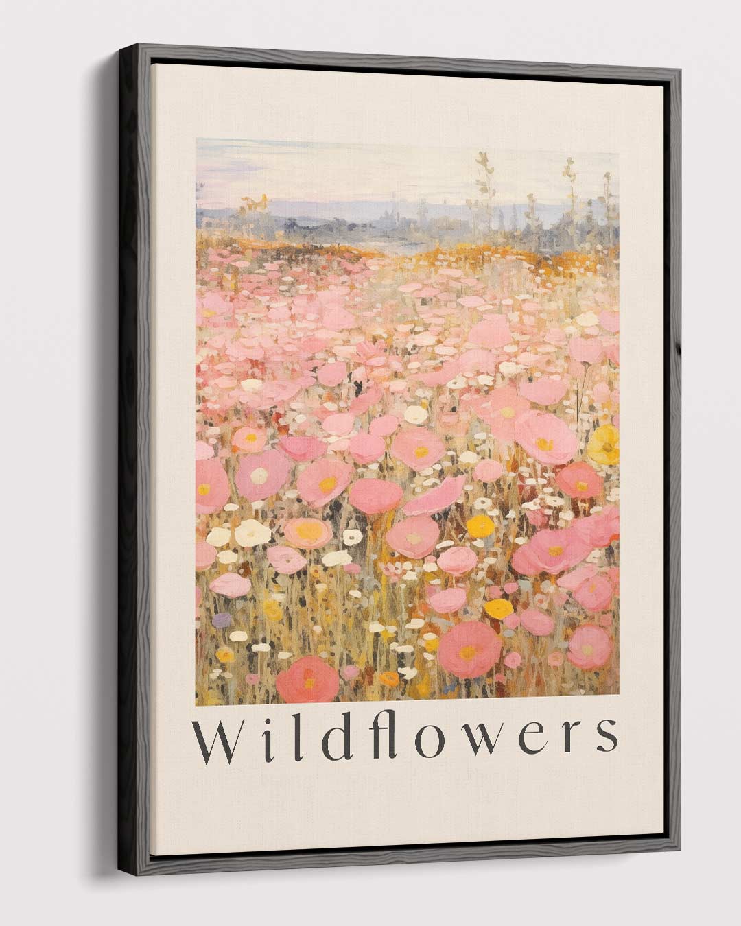 Velden vol Wilde Bloemen – canvas wanddecoratie in portret formaat