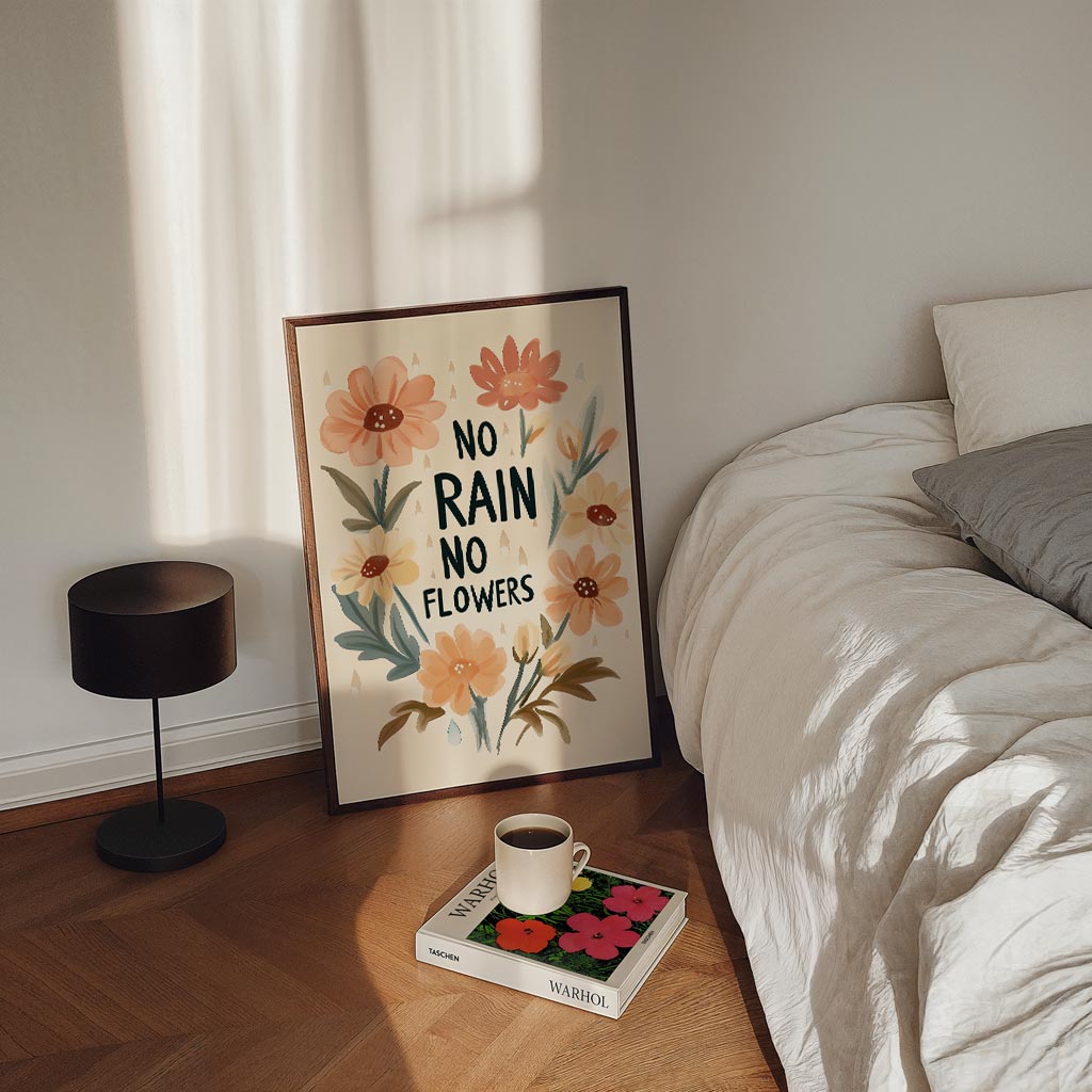 Inspirerende Bloemenposter – kinderposter in staand formaat