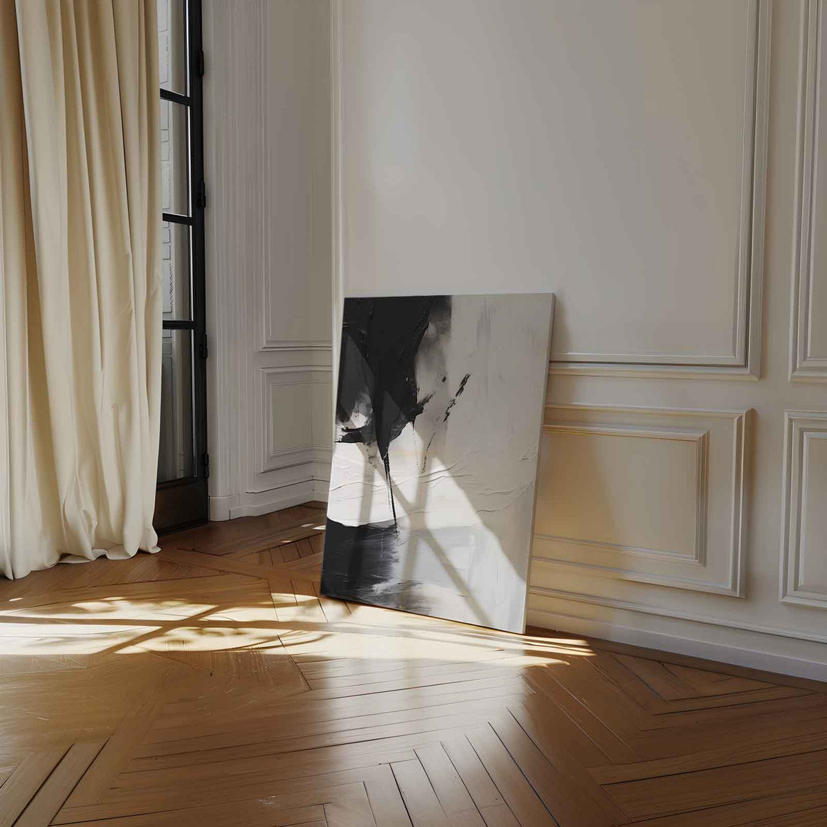 Contrasten in Abstractie – portret kunstwerk als wanddecoratie, afbeelding 14