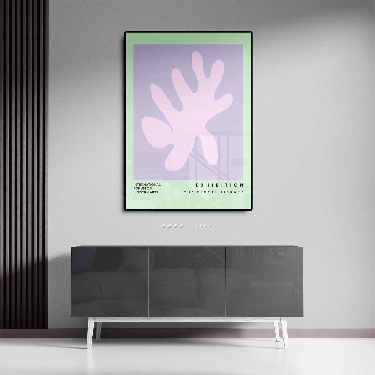 De Bloemenhand – canvas wanddecoratie in portret formaat