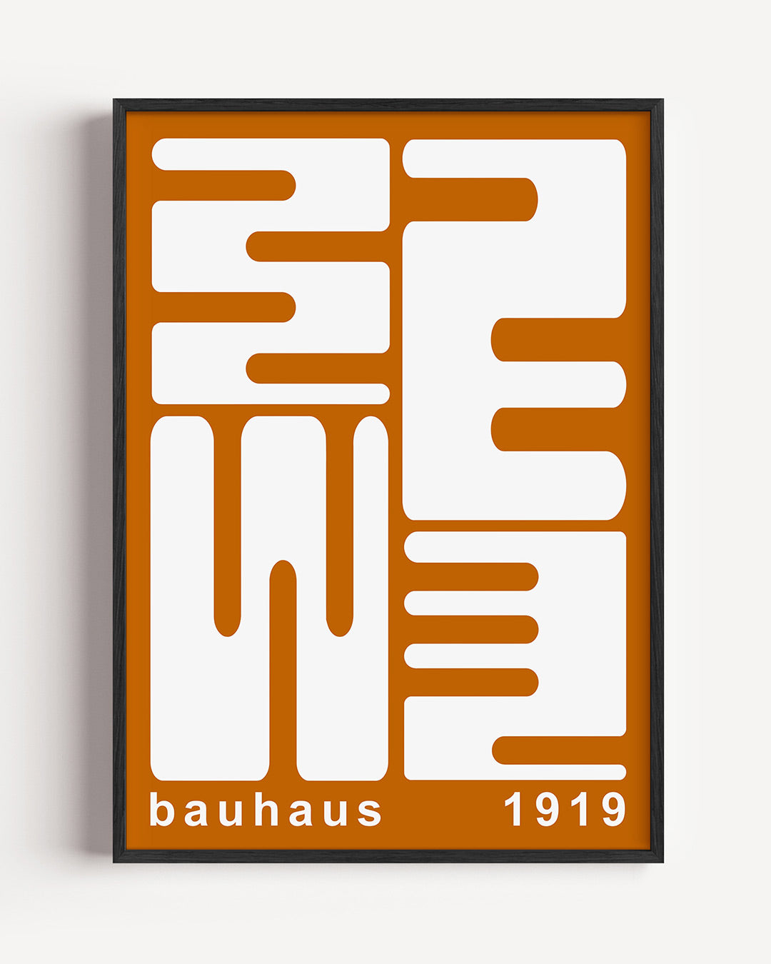 Vorm en lijnen – staande Bauhaus poster als wanddecoratie