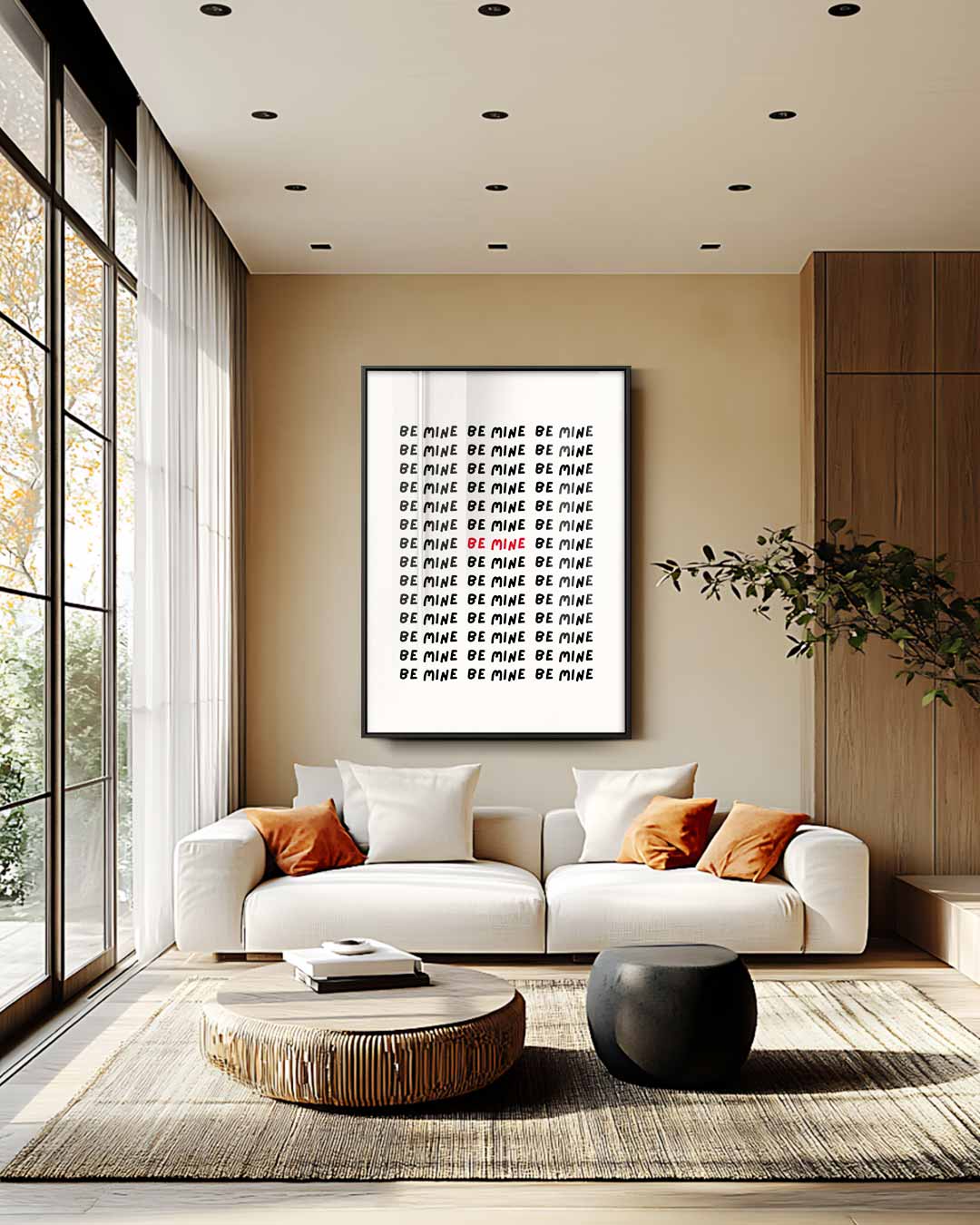 Liefdevolle Herhaling – staand kunstwerk voor modern interieur