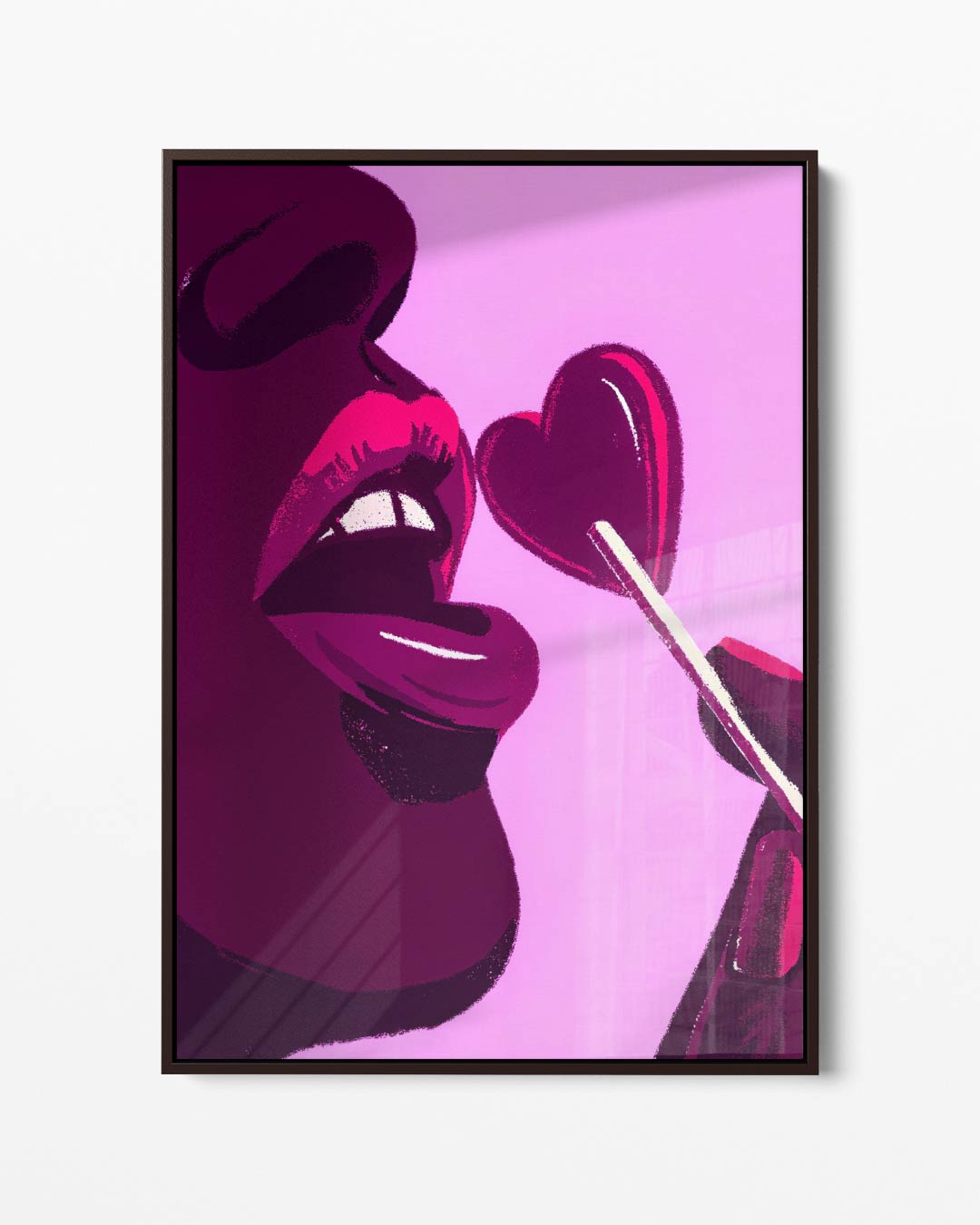Zoete Verleiding – portret kunstwerk als wanddecoratie