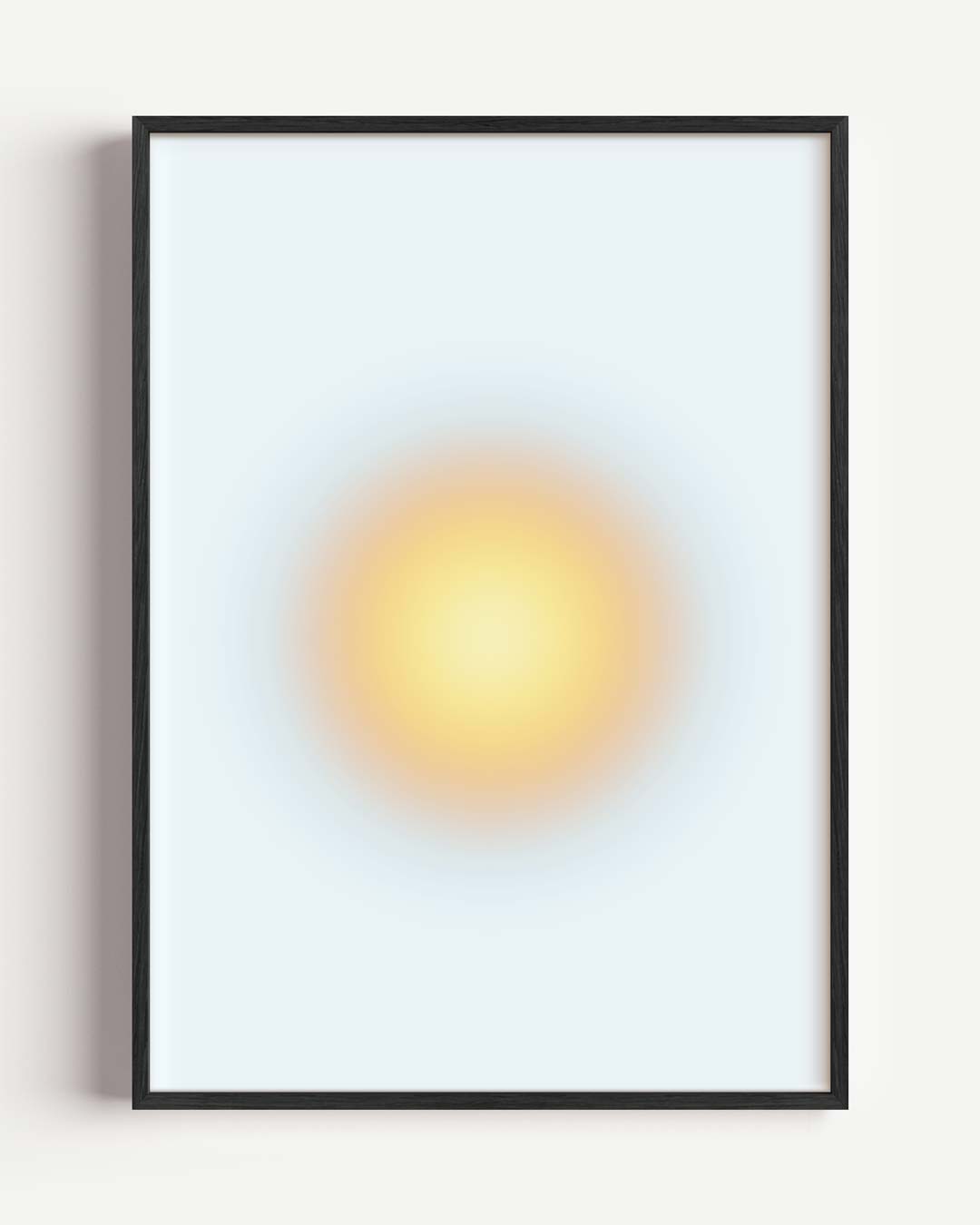 Zonsondergang Abstractie – mindful portret poster als wanddecoratie