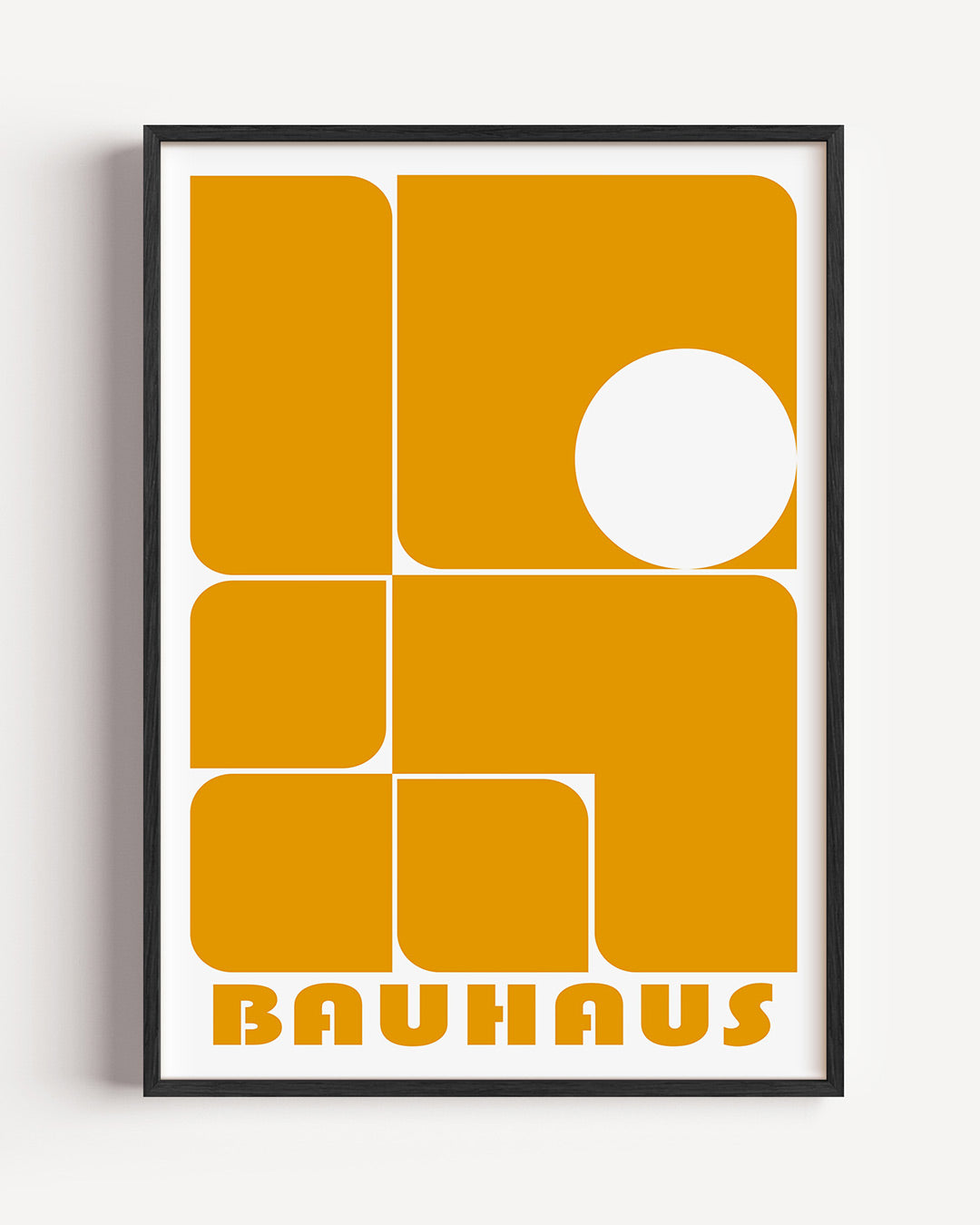 Vorm en balans – staande Bauhaus poster als wanddecoratie