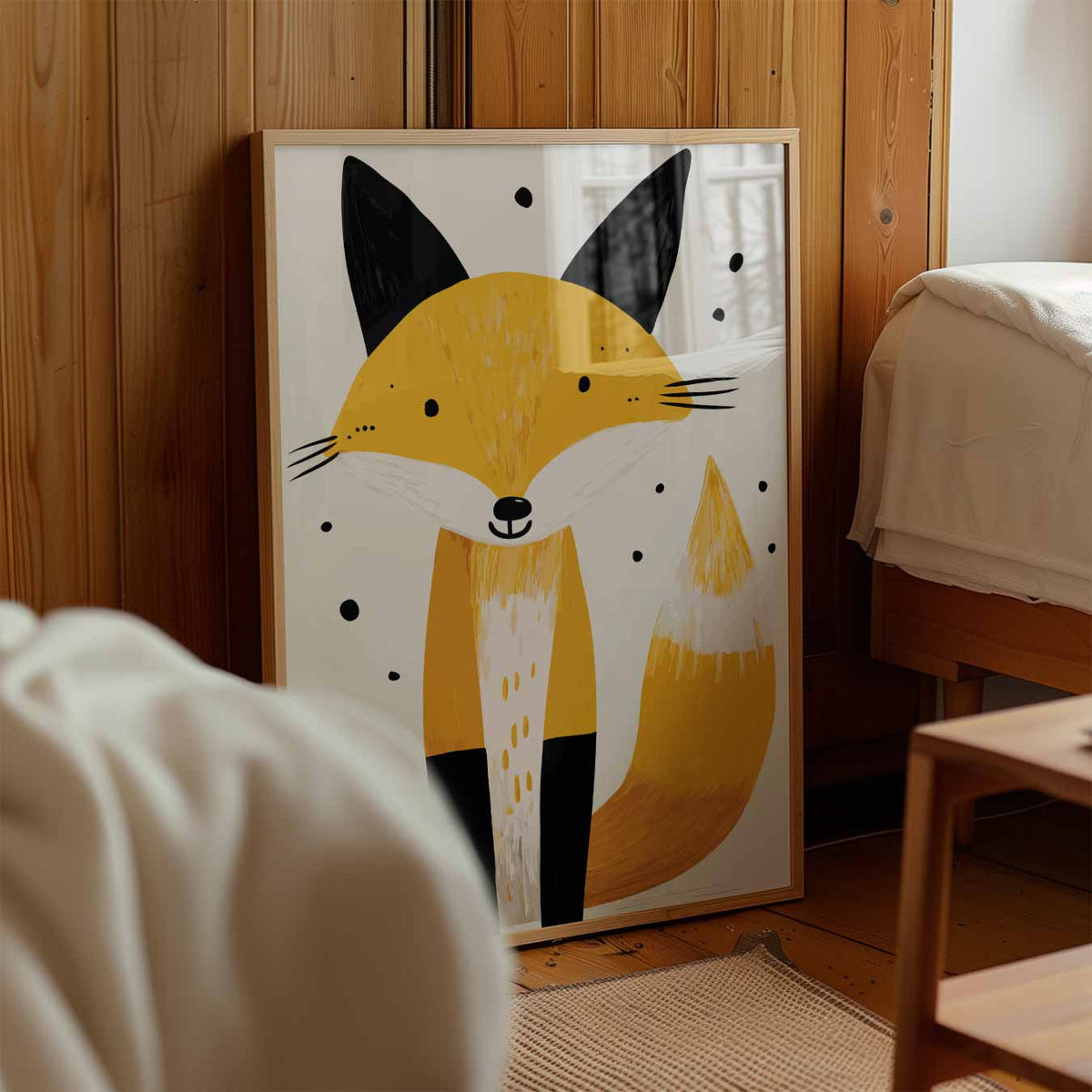 Vrolijke Vos – kinderposter in staand formaat