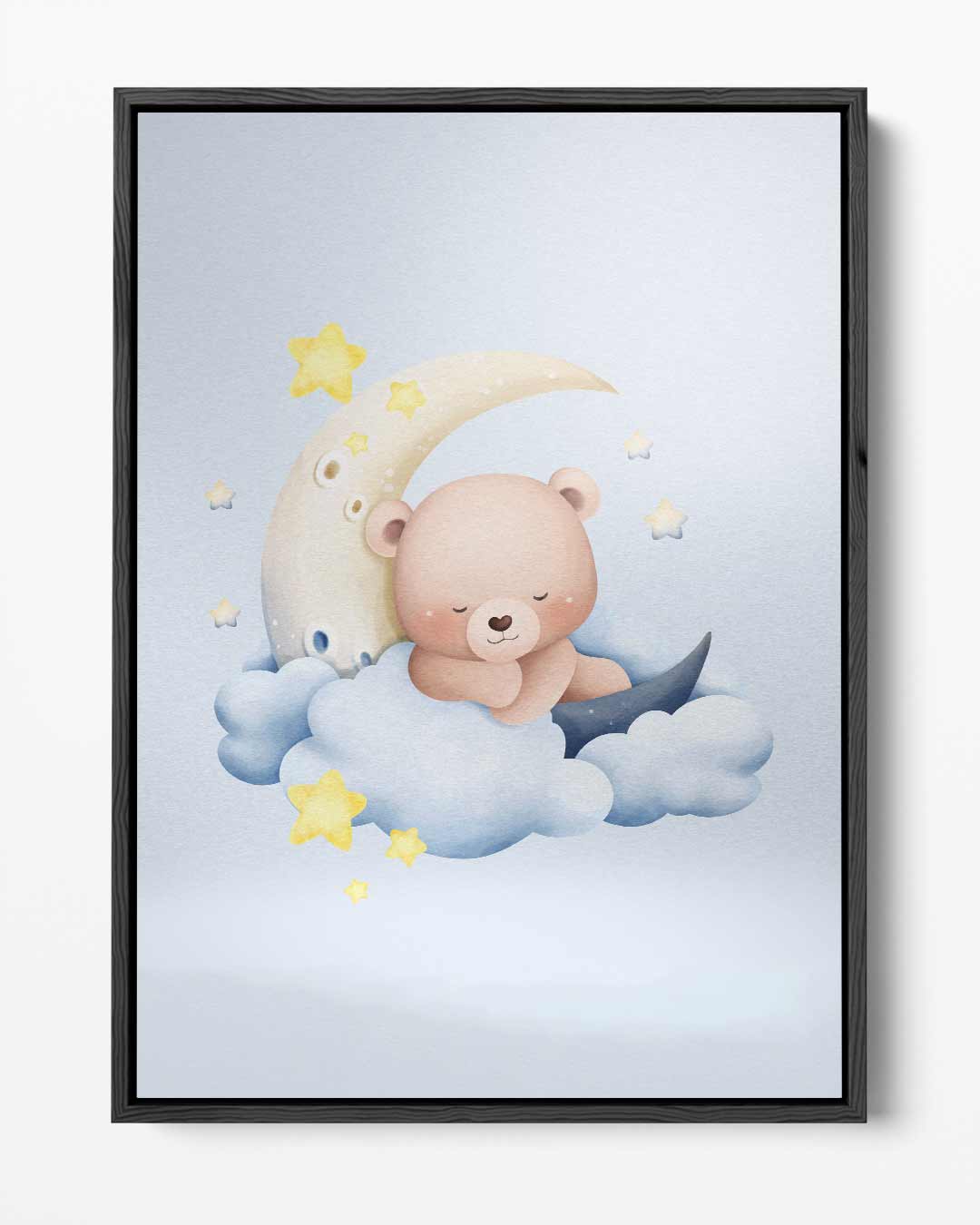 Dromende Beer in de Wolken – portret kunstwerk als wanddecoratie