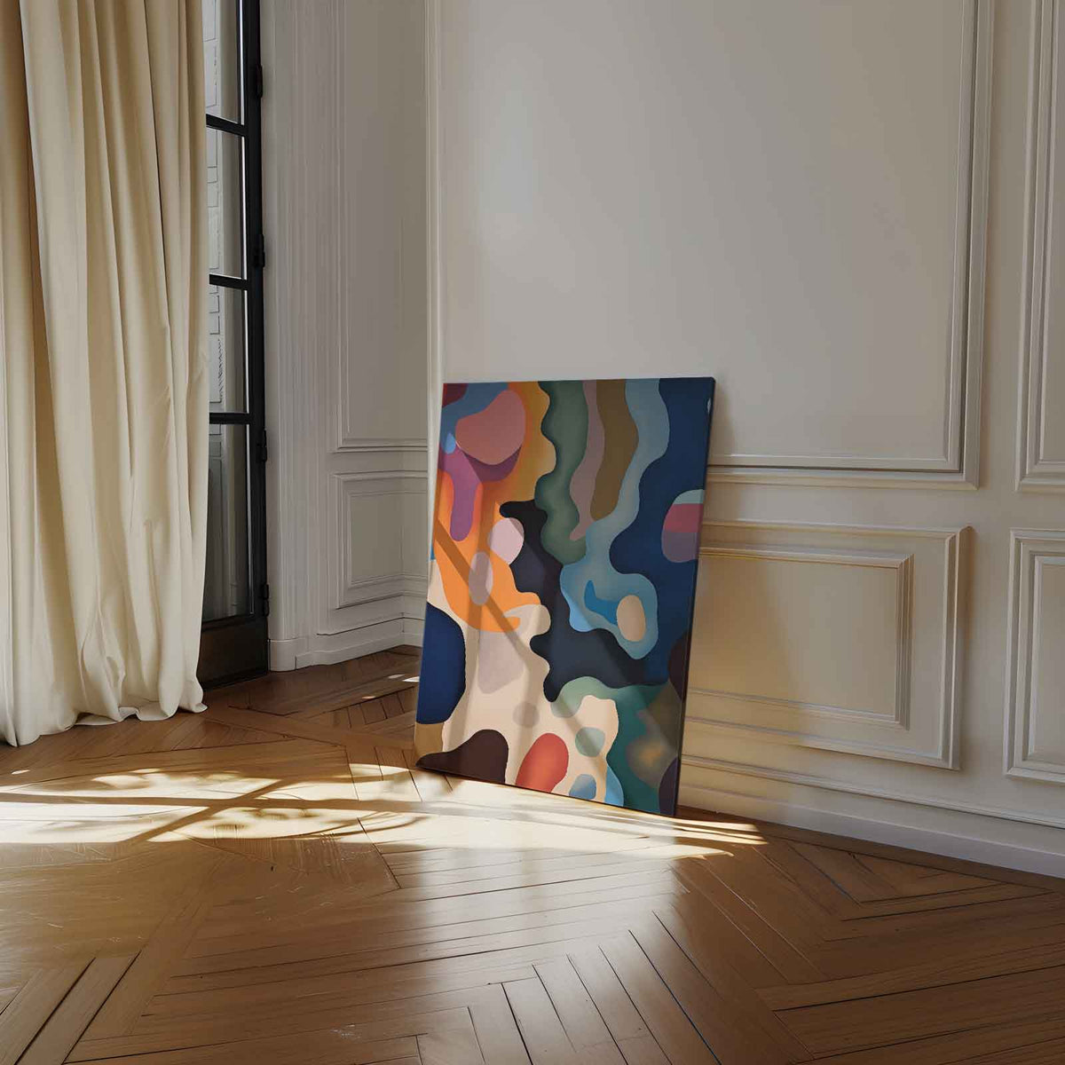 Kleurenexpeditie – staand kunstwerk voor modern interieur
