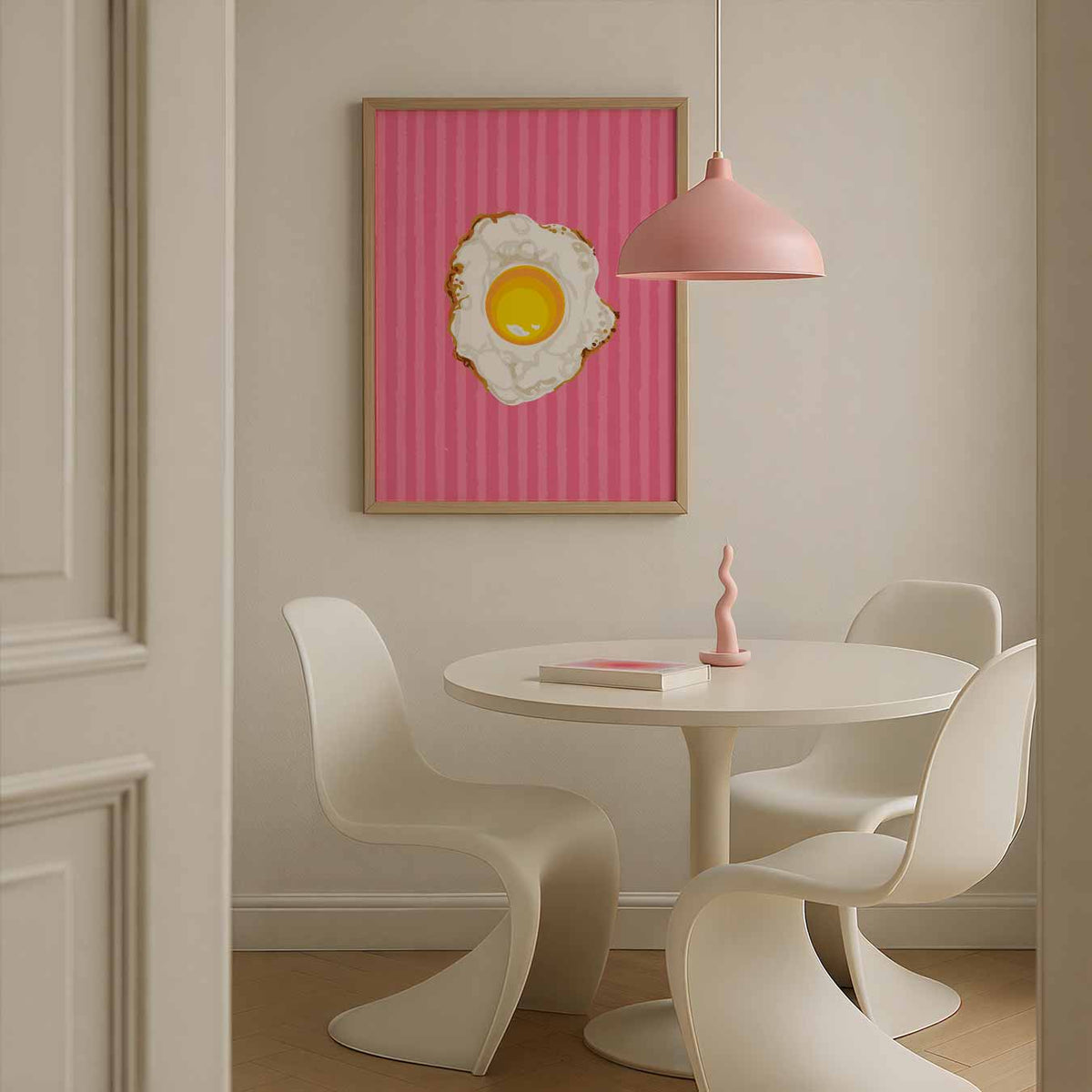 Sunny Side Up Ontbijt – zomerse poster in staand formaat