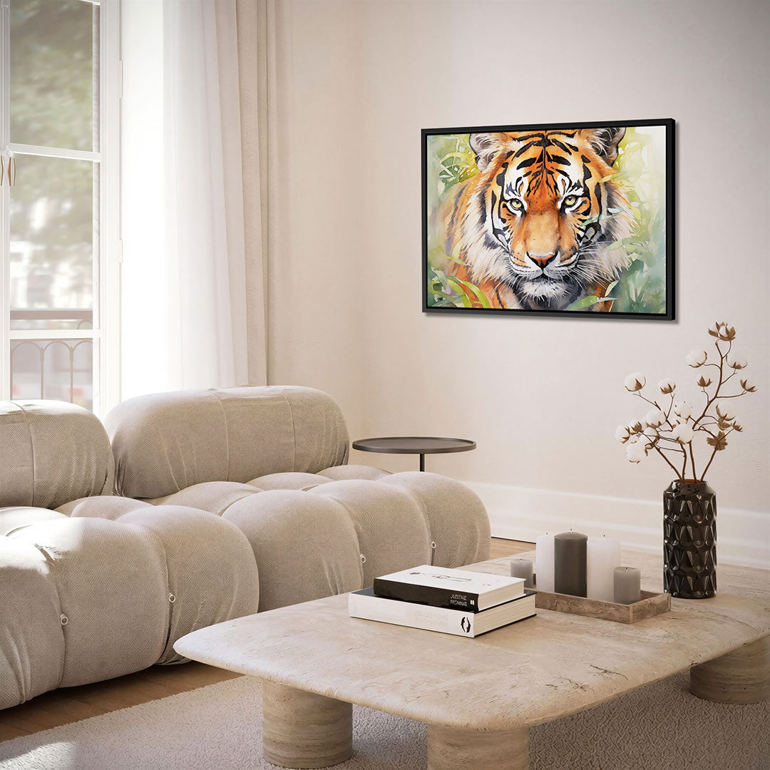 Tijger portret – alternatieve weergave van het kunstwerk