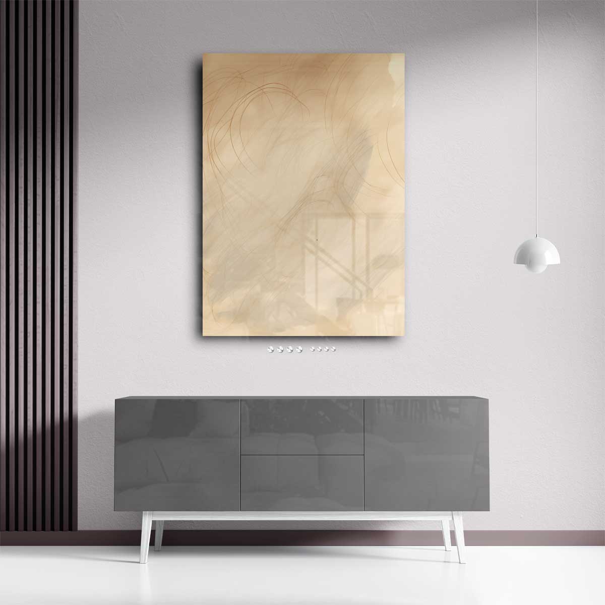 Whispering Dreams in Sepia – plexiglas wanddecoratie in portret formaat