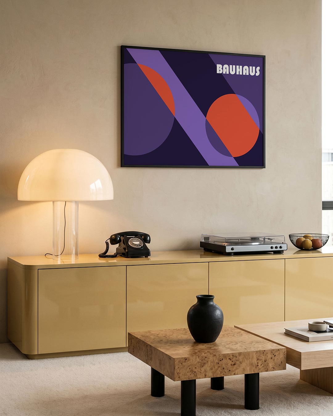 Vorm en kleur – moderne Bauhaus wandkunst als poster