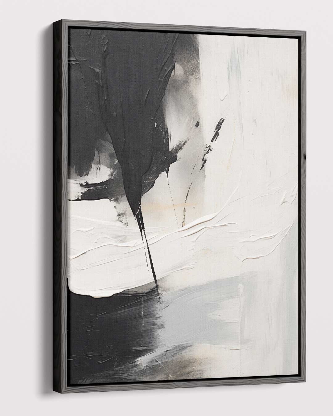 Contrasten in Abstractie – dibond kunstwerk als wanddecoratie