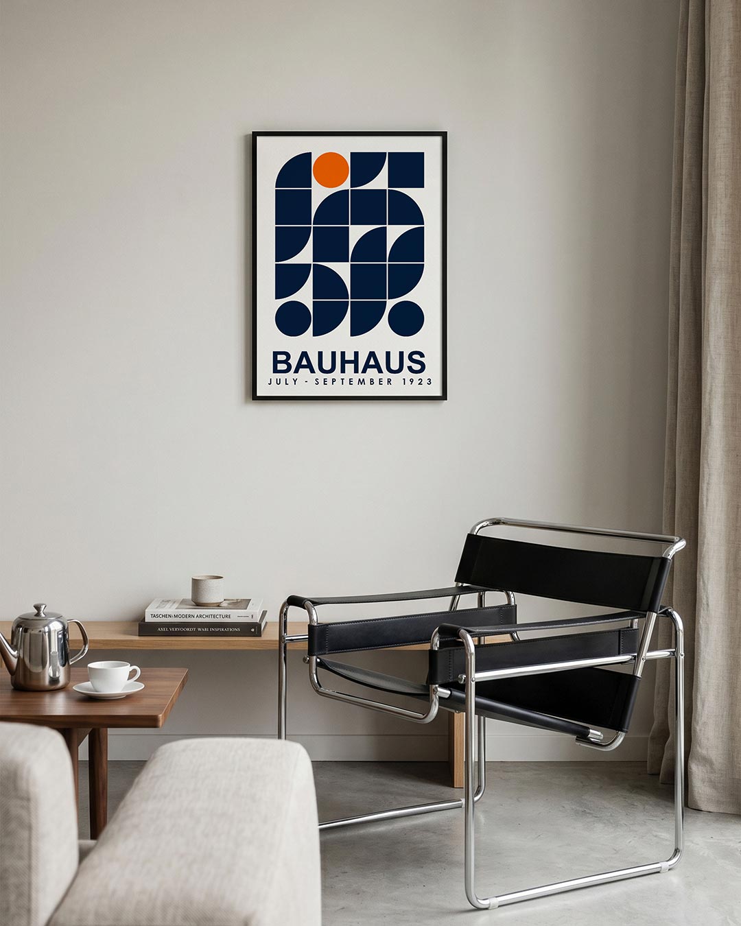 Vormen en vlakken – geometrische Bauhaus poster in staand formaat