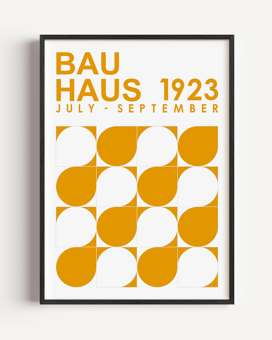 Vormen en vlakken – staande Bauhaus poster als wanddecoratie
