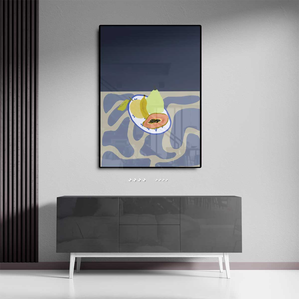 Tropische Vruchtenpracht – dibond kunstwerk als wanddecoratie